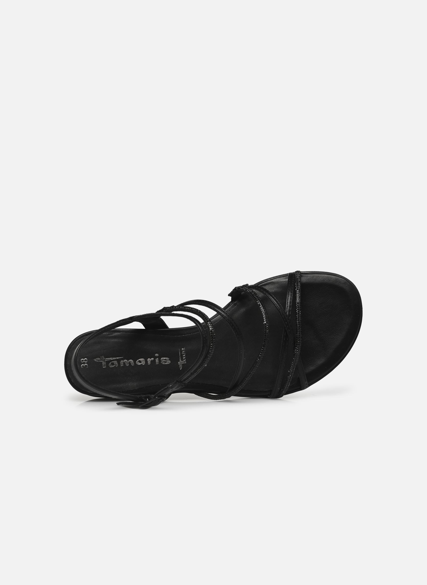 Flache Sandalen 28103-42 damen schwarz Tamaris Flache Sandalen 28103-42 damen schwarz BLACK
