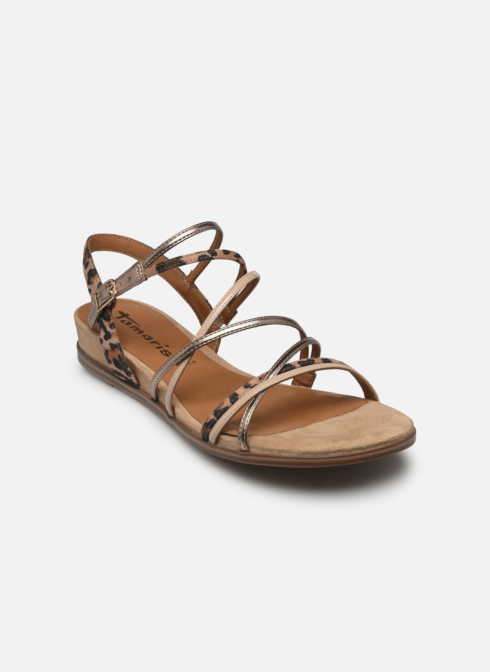 Sandales plates 28103-42 femme marron Tamaris Sandales plates 28103-42 femme marron TAN COMB