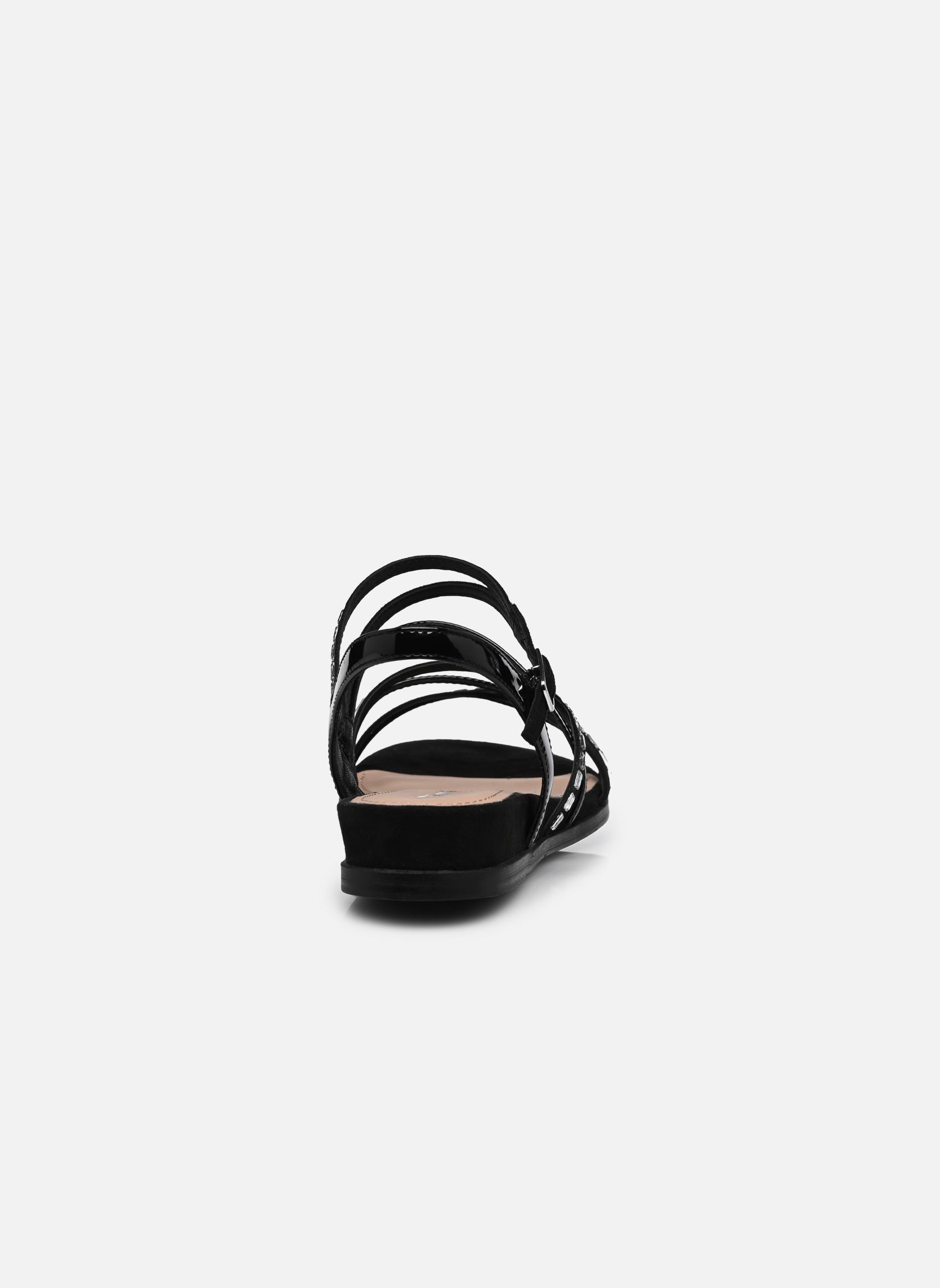 Sandales plates 28103-42 femme noir Tamaris Sandales plates 28103-42 femme noir BLACK GLAM