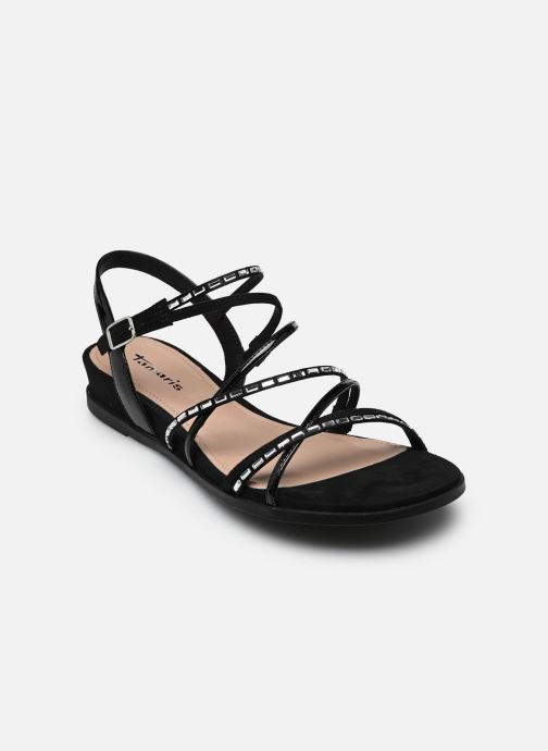 Tamaris Platte sandalen 28103-42 dames zwart