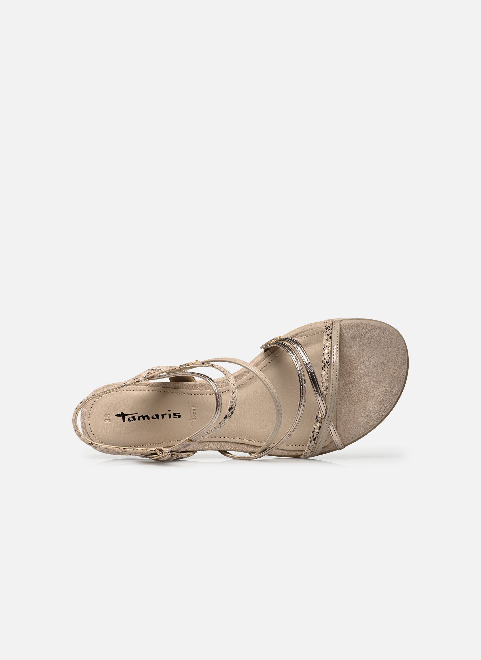 Flache Sandalen 28103-42 damen beige Tamaris Flache Sandalen 28103-42 damen beige NUDE COMB