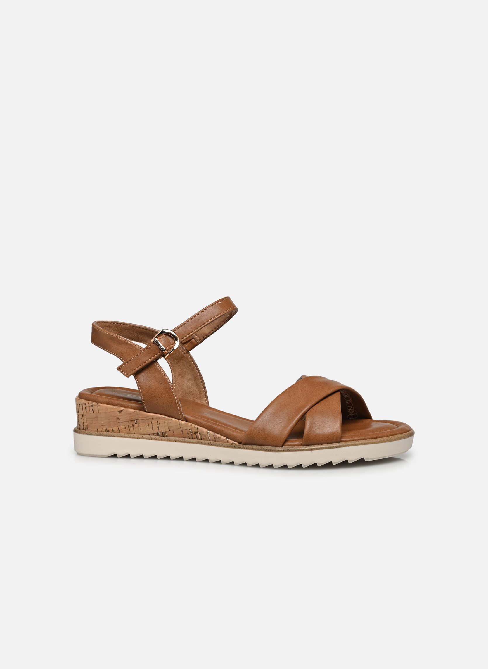 Sandales compensées et plateformes 28106-42 femme marron Tamaris Sandales compensées et plateformes 28106-42 femme marron COGNAC