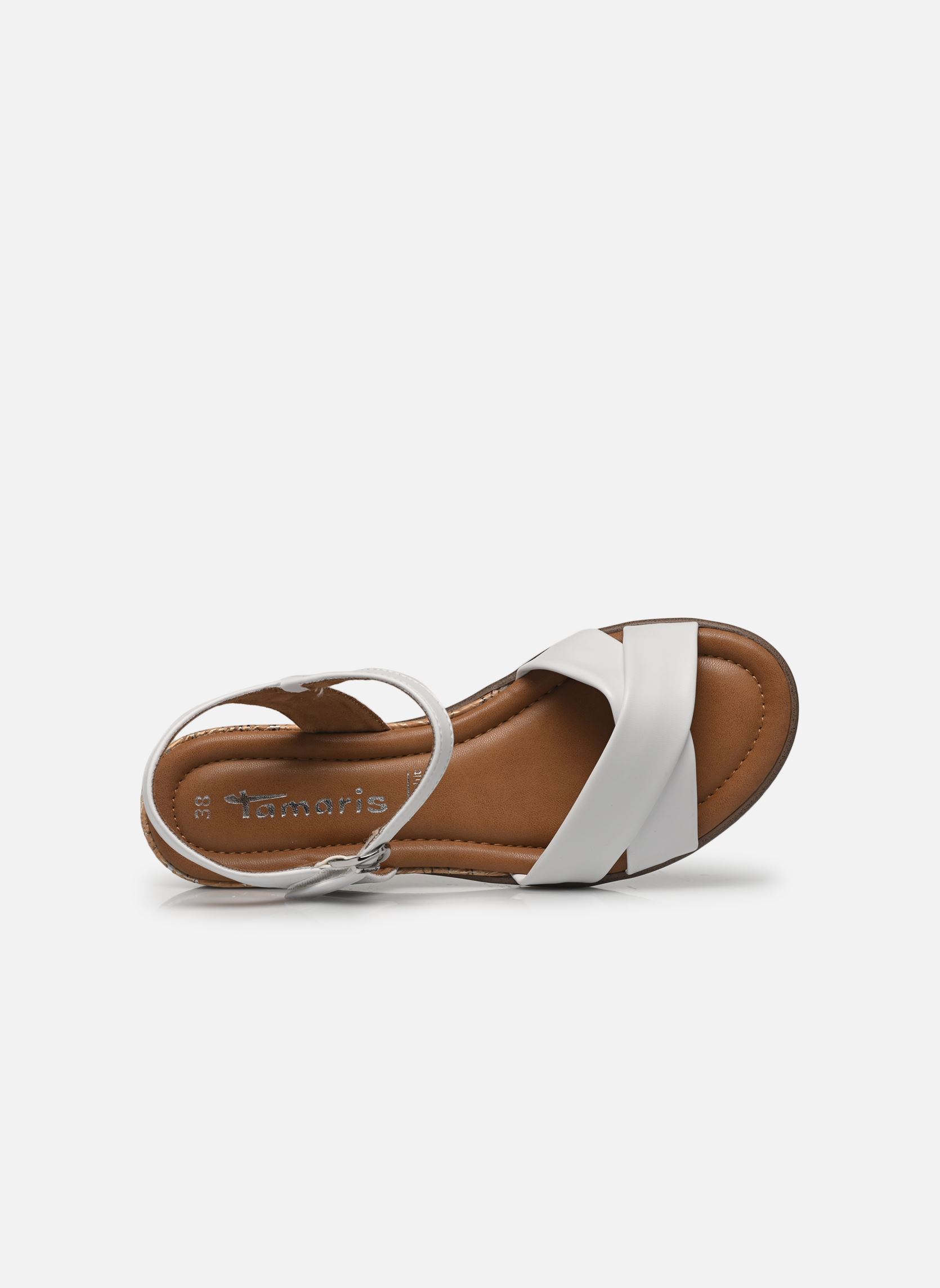 Keil- und Plateausandalen 28106-42 damen weiß Tamaris Keil- und Plateausandalen 28106-42 damen weiß WHITE