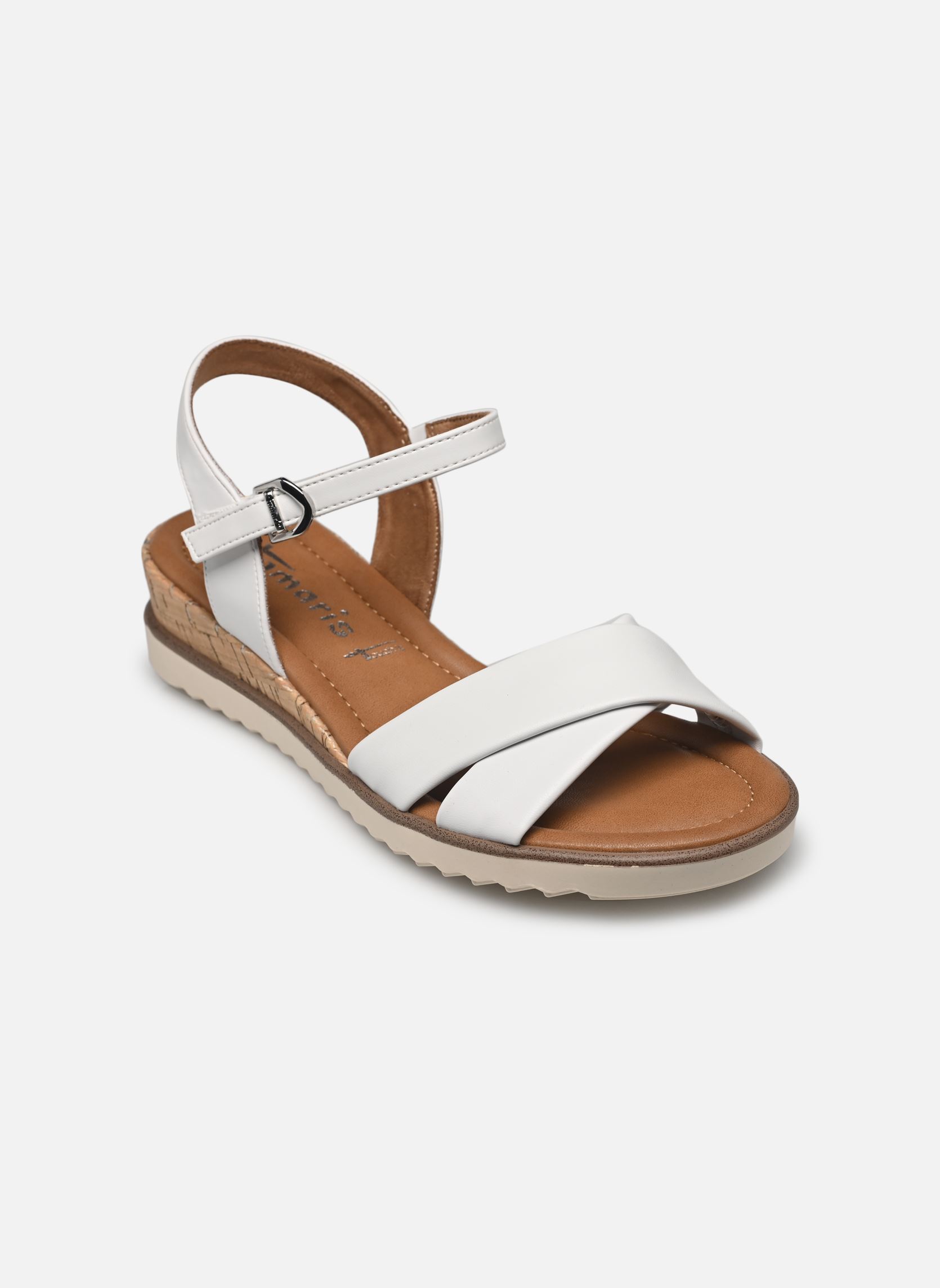Keil- und Plateausandalen 28106-42 damen weiß Tamaris Keil- und Plateausandalen 28106-42 damen weiß WHITE