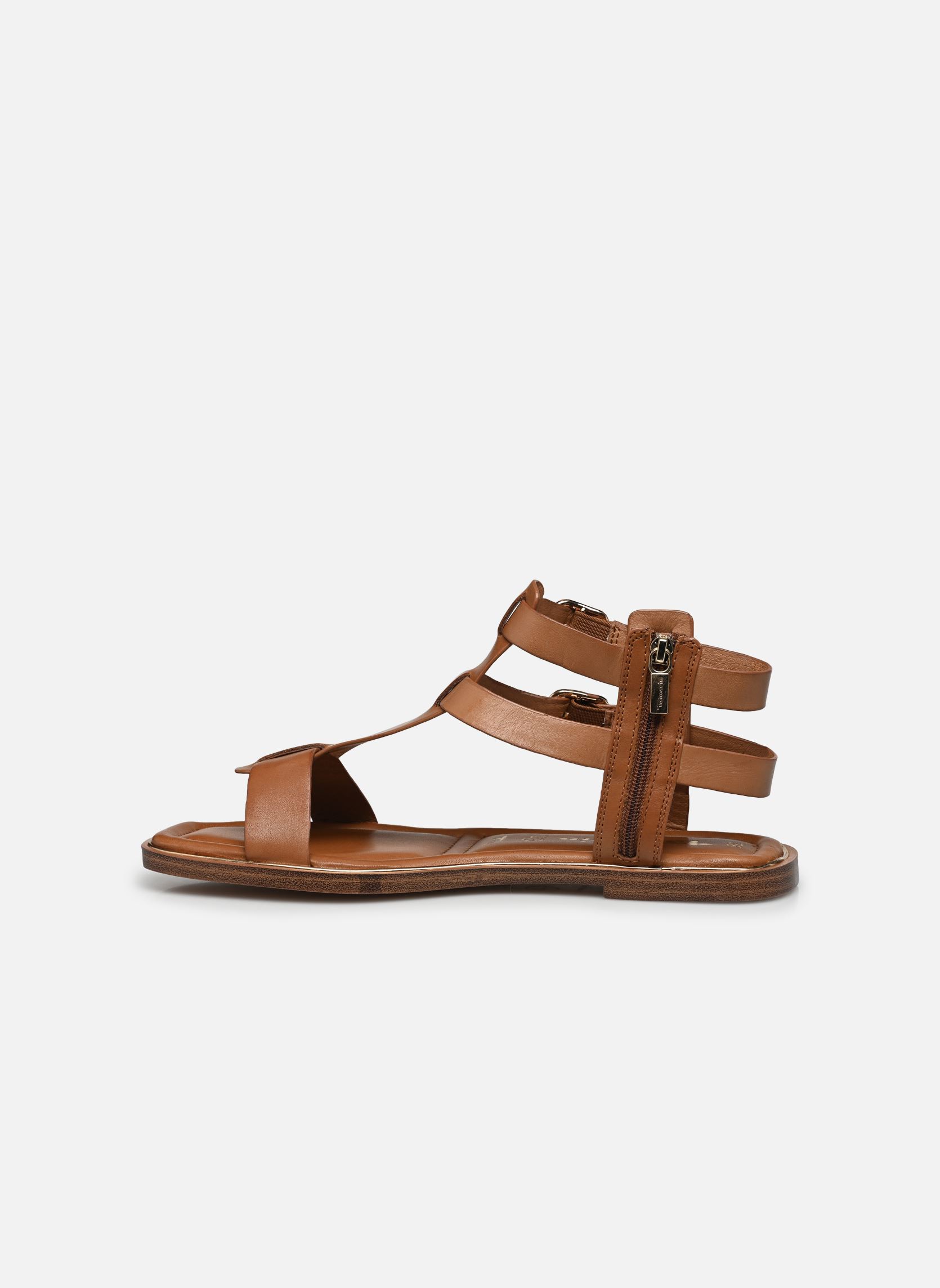 Flache Sandalen 28118-42 damen braun Tamaris Flache Sandalen 28118-42 damen braun COGNAC