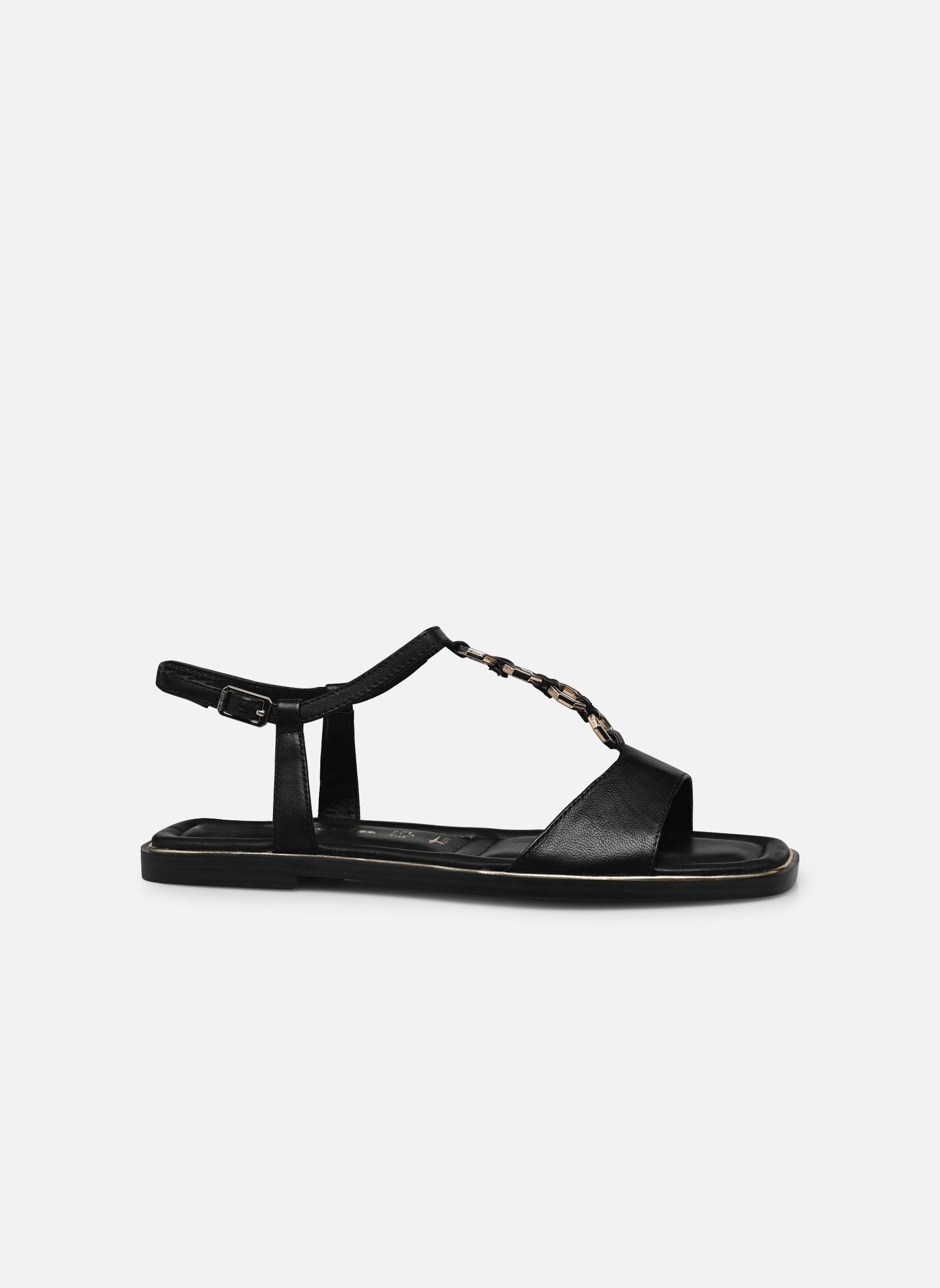 Platte sandalen 28120-42 dames zwart Tamaris Platte sandalen 28120-42 dames zwart BLACK