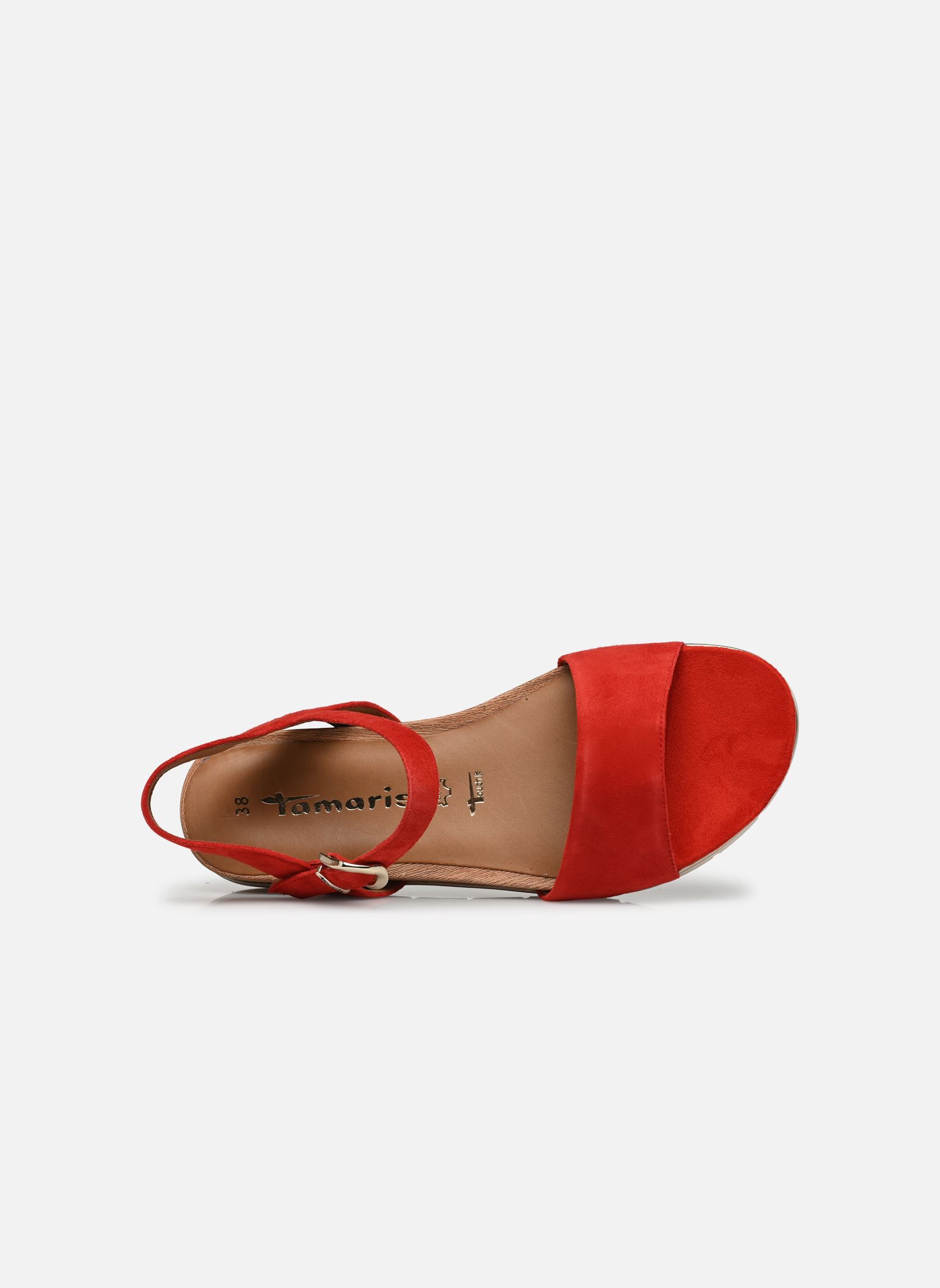 Sandali con zeppa e plateau 28166-42 donna rosso Tamaris Sandali con zeppa e plateau 28166-42 donna rosso RED