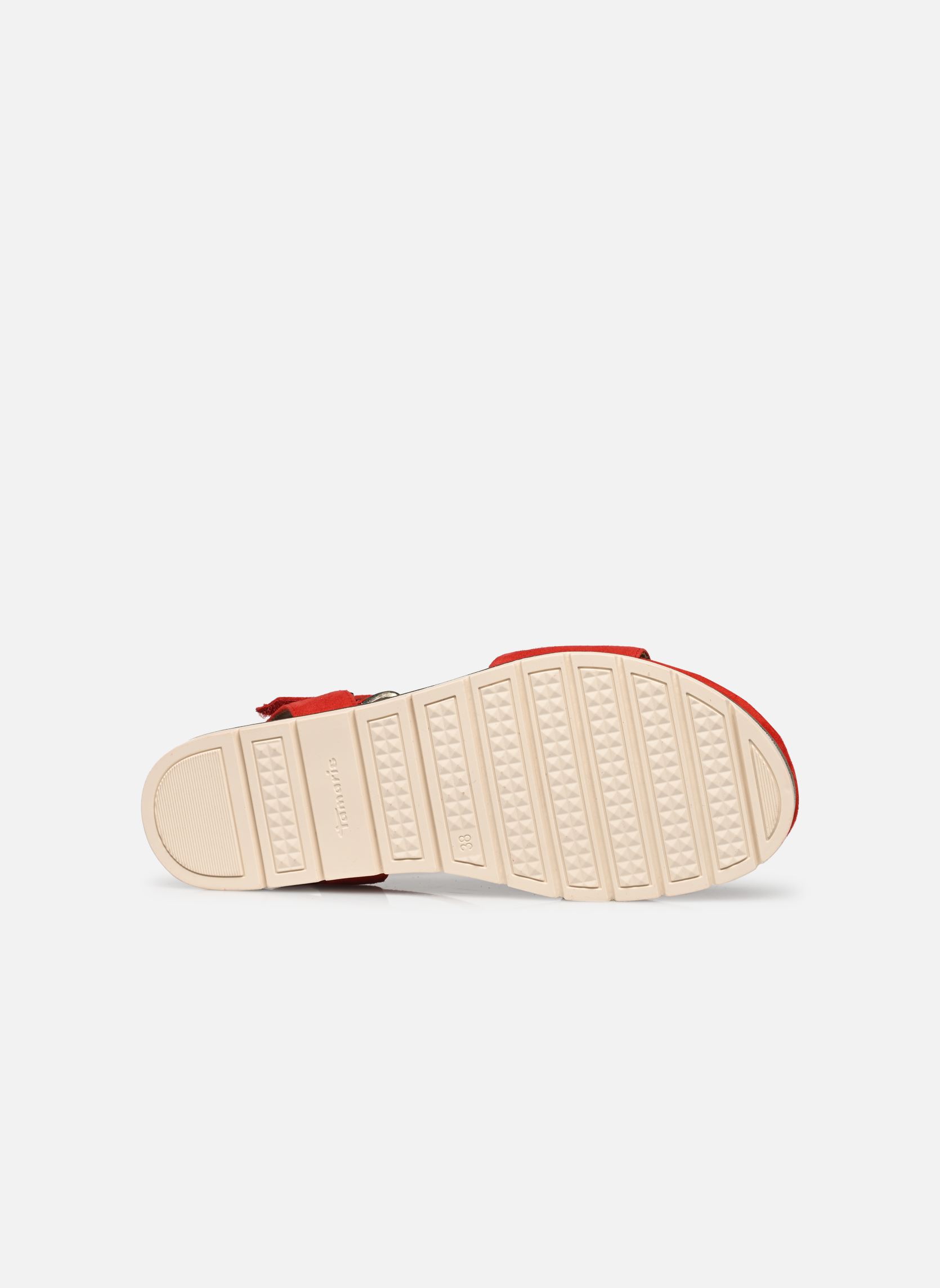 Sandali con zeppa e plateau 28166-42 donna rosso Tamaris Sandali con zeppa e plateau 28166-42 donna rosso RED