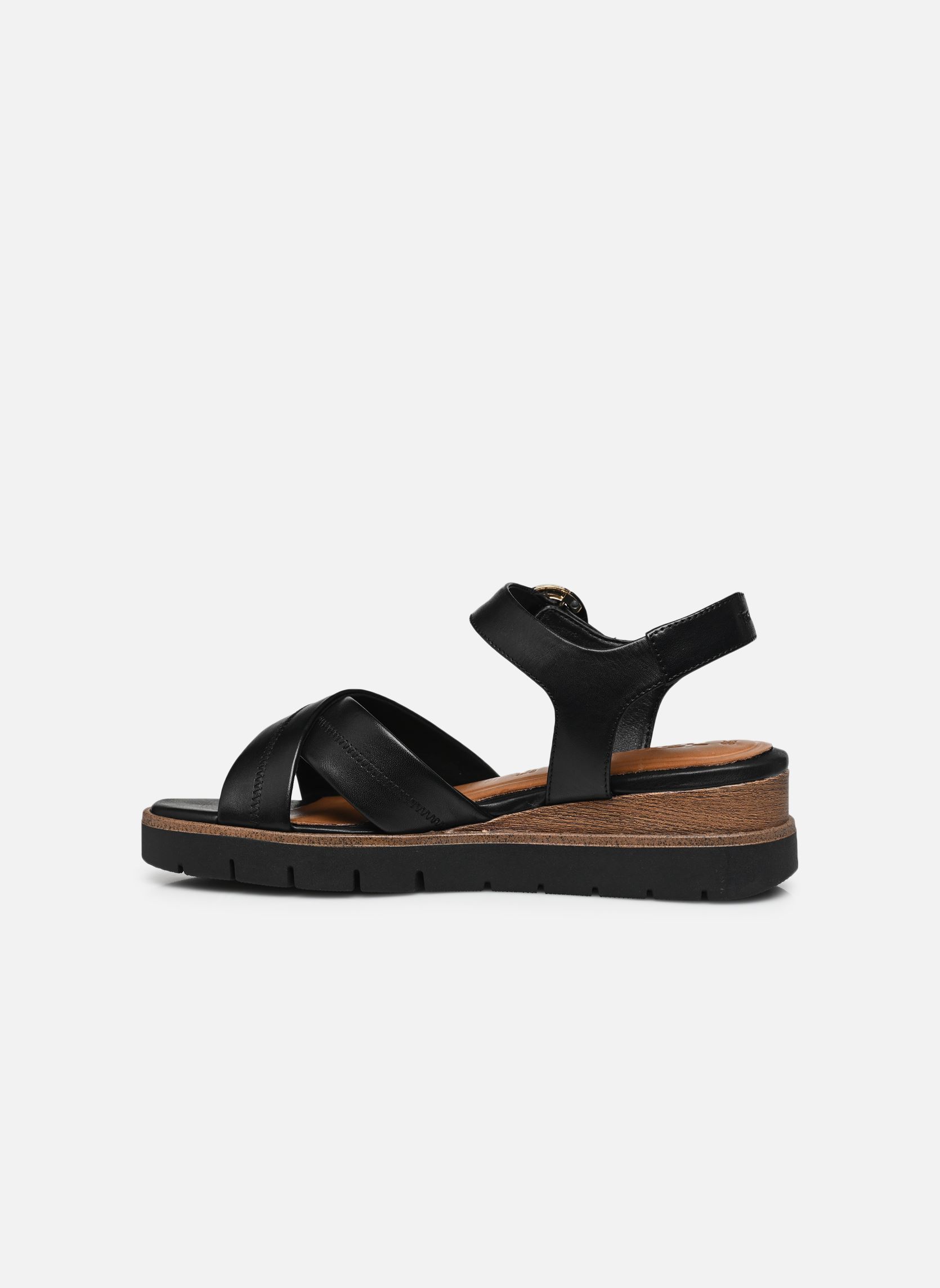 Sandales compensées et plateformes 28202-42 femme noir Tamaris Sandales compensées et plateformes 28202-42 femme noir BLACK LEATHER