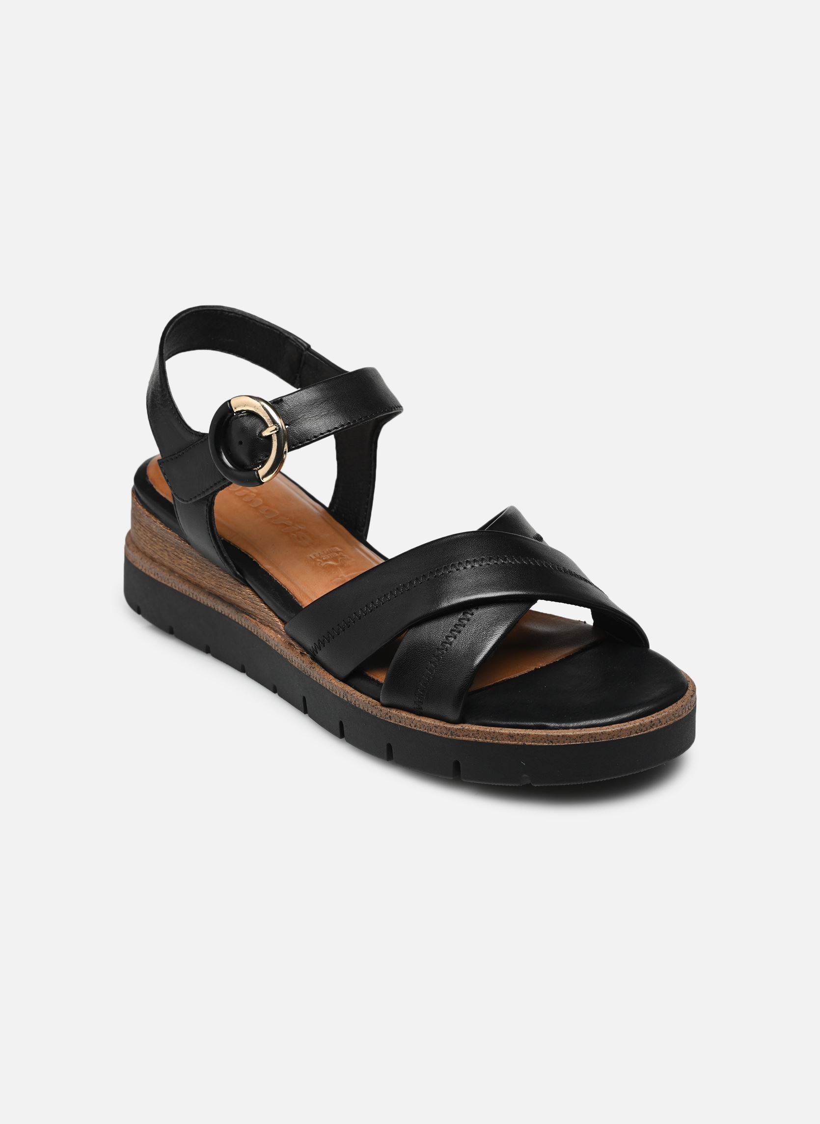 Sandales compensées et plateformes 28202-42 femme noir Tamaris Sandales compensées et plateformes 28202-42 femme noir BLACK LEATHER