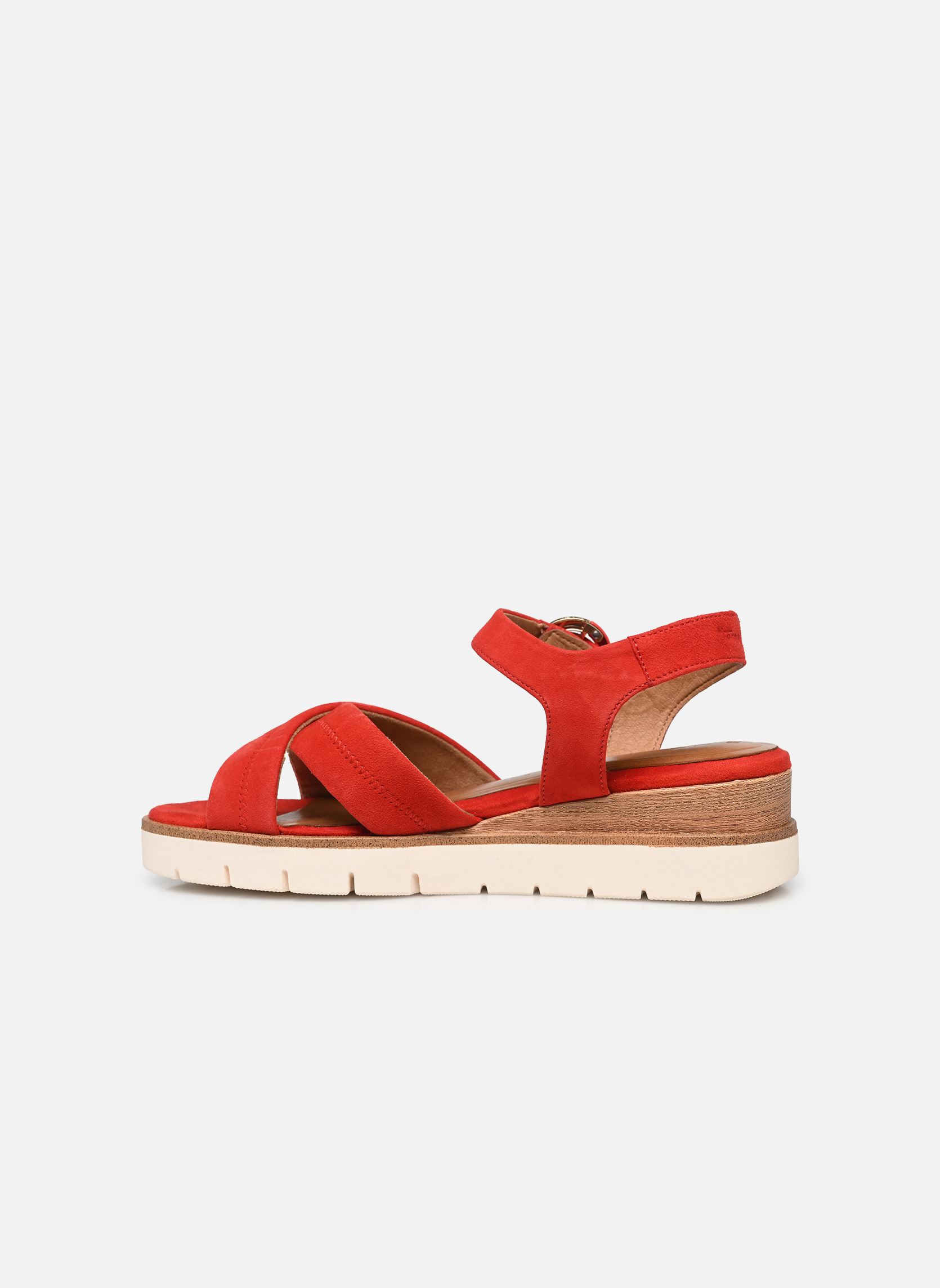 Sandalias y plataformas de cuña 28202-42 mujer rojo Tamaris Sandalias y plataformas de cuña 28202-42 mujer rojo RED