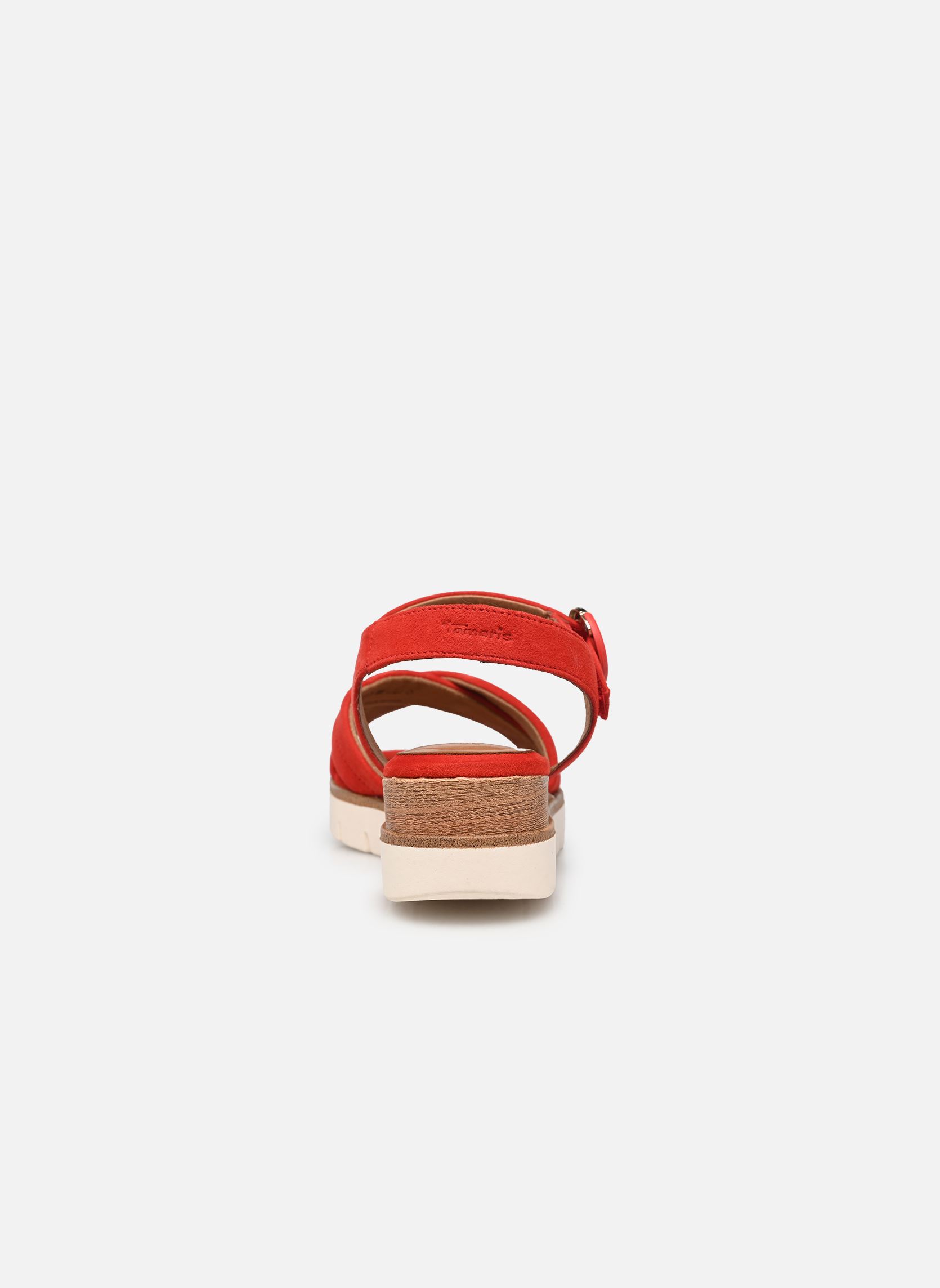 Sandalias y plataformas de cuña 28202-42 mujer rojo Tamaris Sandalias y plataformas de cuña 28202-42 mujer rojo RED