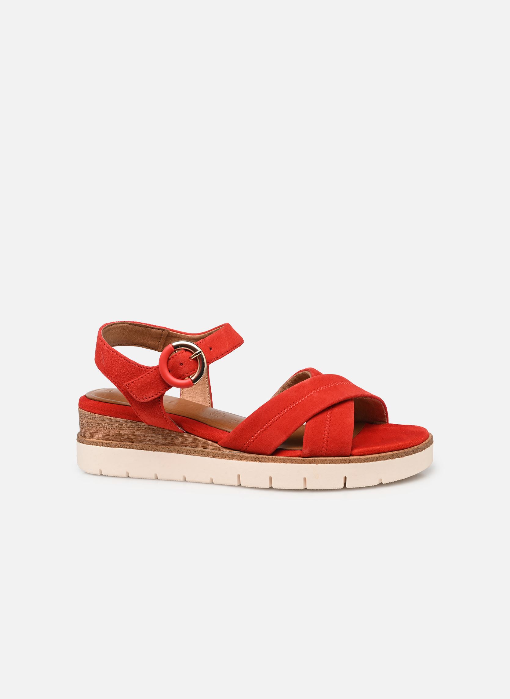 Sandalias y plataformas de cuña 28202-42 mujer rojo Tamaris Sandalias y plataformas de cuña 28202-42 mujer rojo RED