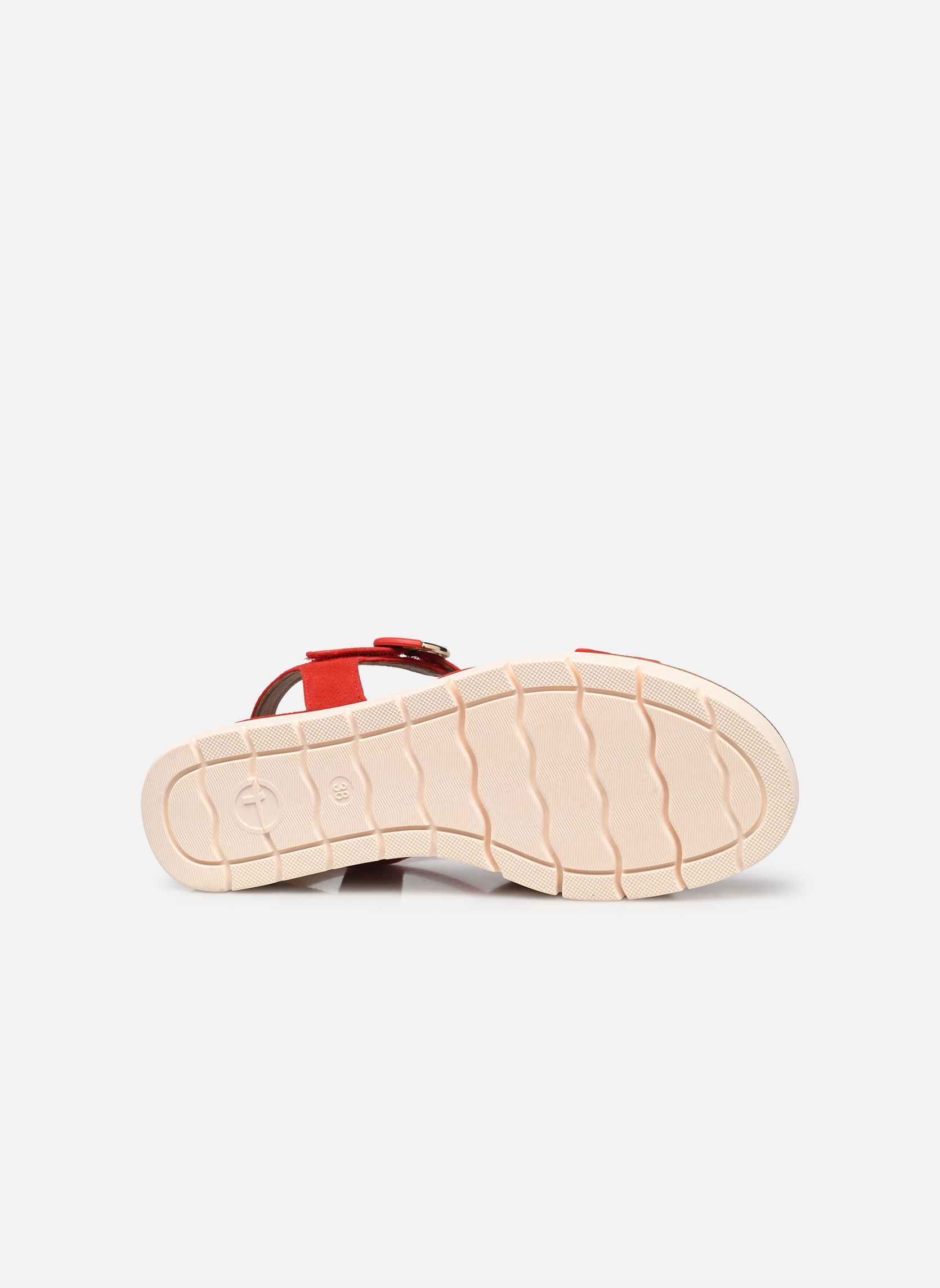 Sandalias y plataformas de cuña 28202-42 mujer rojo Tamaris Sandalias y plataformas de cuña 28202-42 mujer rojo RED