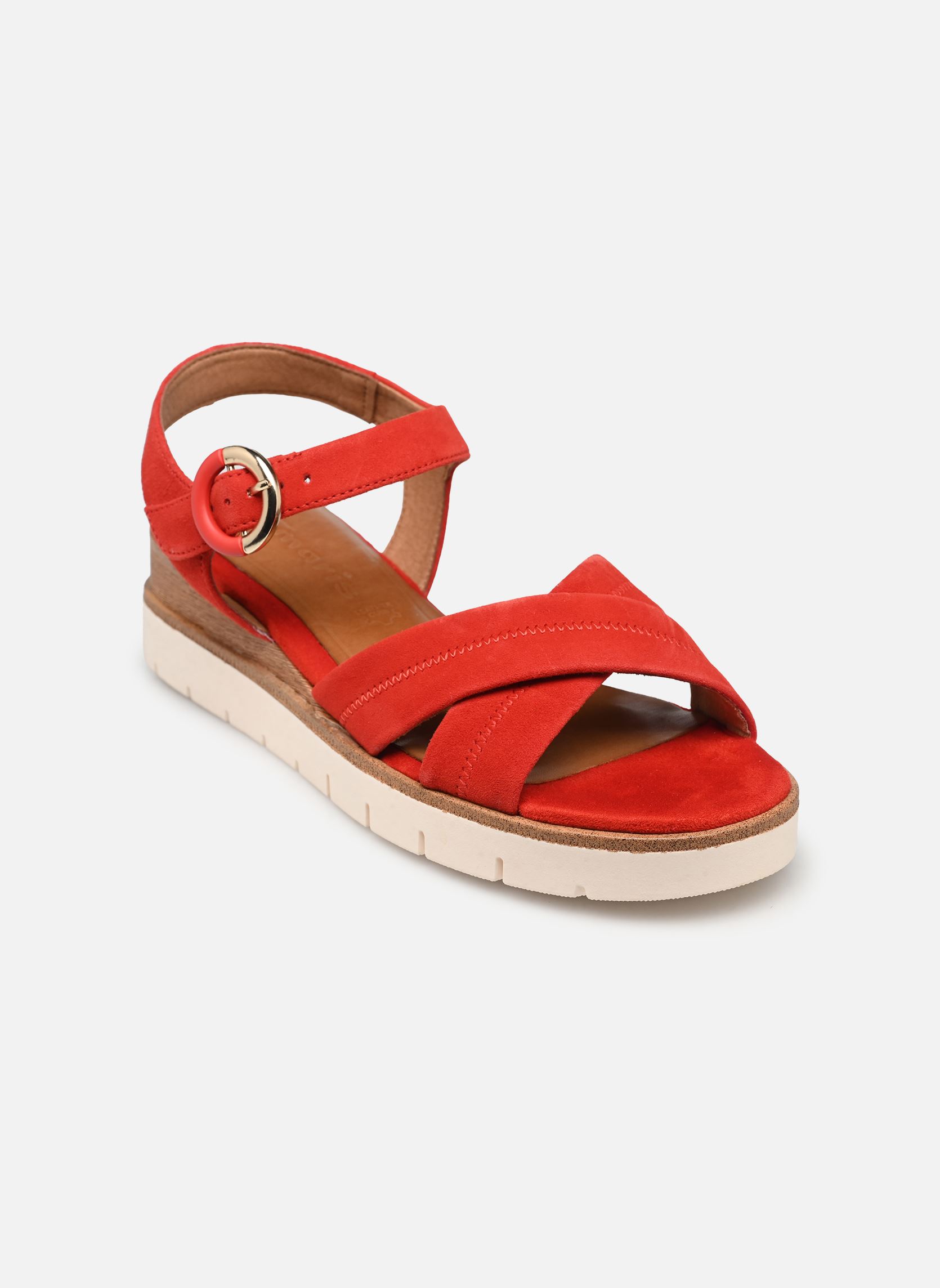 Sandalias y plataformas de cuña 28202-42 mujer rojo Tamaris Sandalias y plataformas de cuña 28202-42 mujer rojo RED