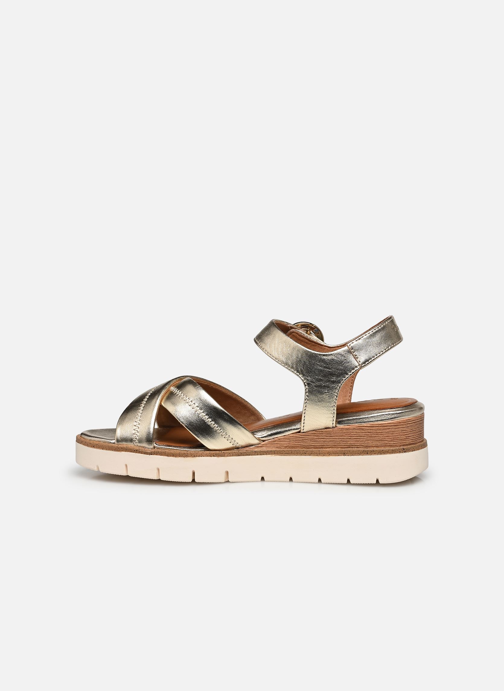 Sandali con zeppa e plateau 28202-42 donna argento Tamaris Sandali con zeppa e plateau 28202-42 donna argento LIGHT GOLD