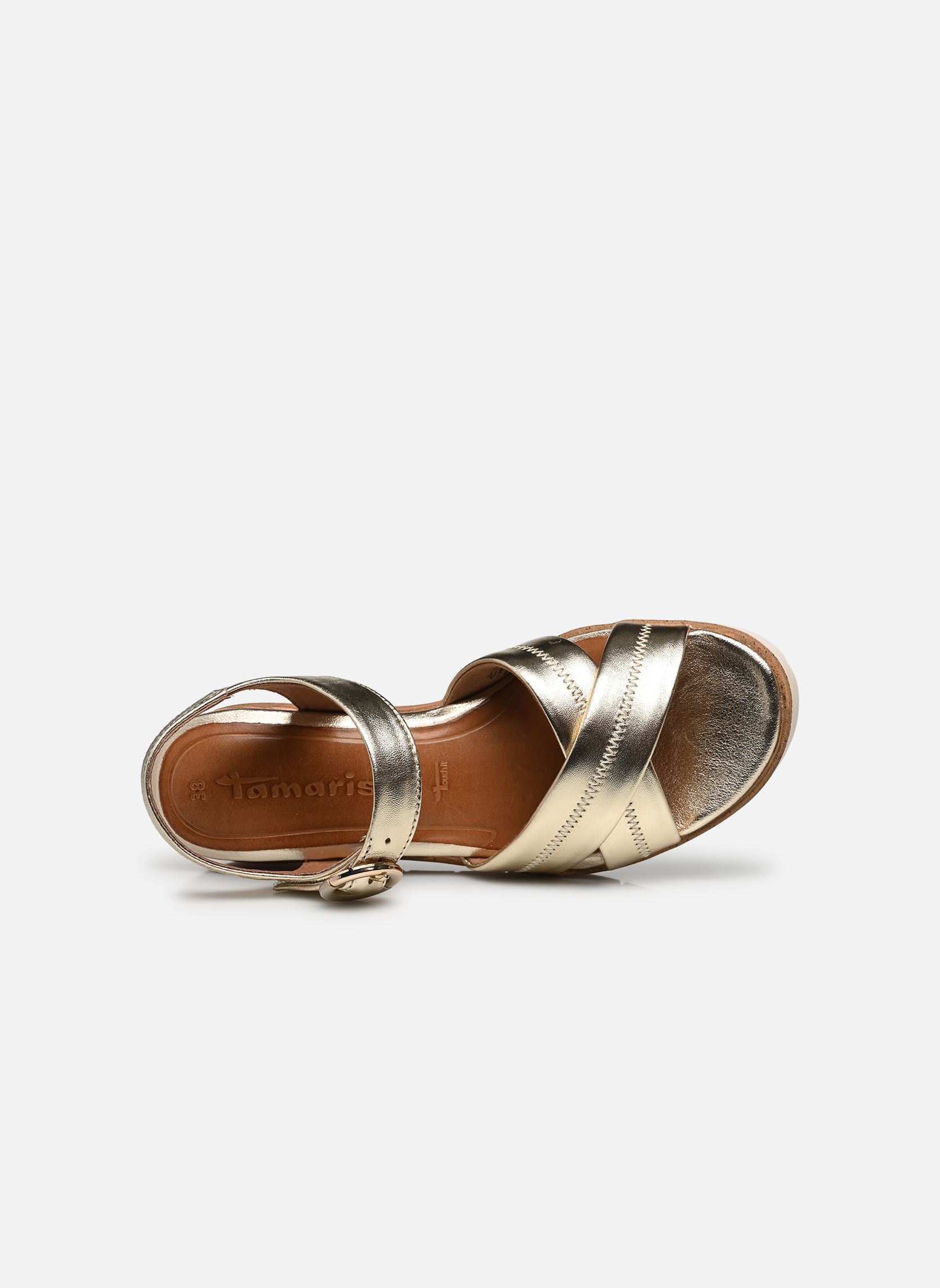 Sandali con zeppa e plateau 28202-42 donna argento Tamaris Sandali con zeppa e plateau 28202-42 donna argento LIGHT GOLD