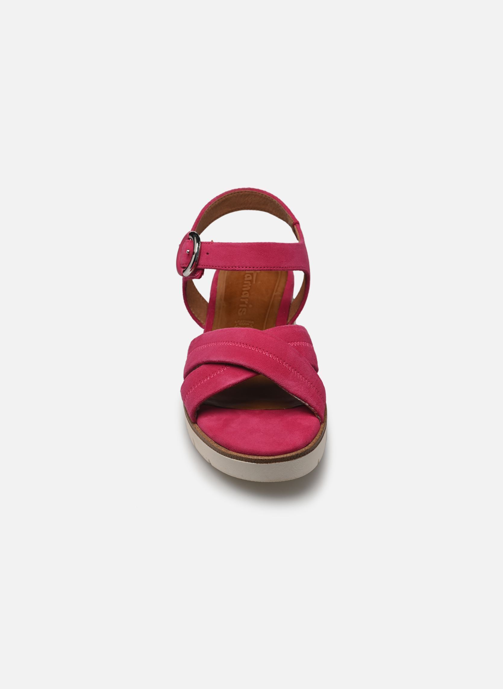 Sandales compensées et plateformes 28202-42 femme rose Tamaris Sandales compensées et plateformes 28202-42 femme rose FUXIA