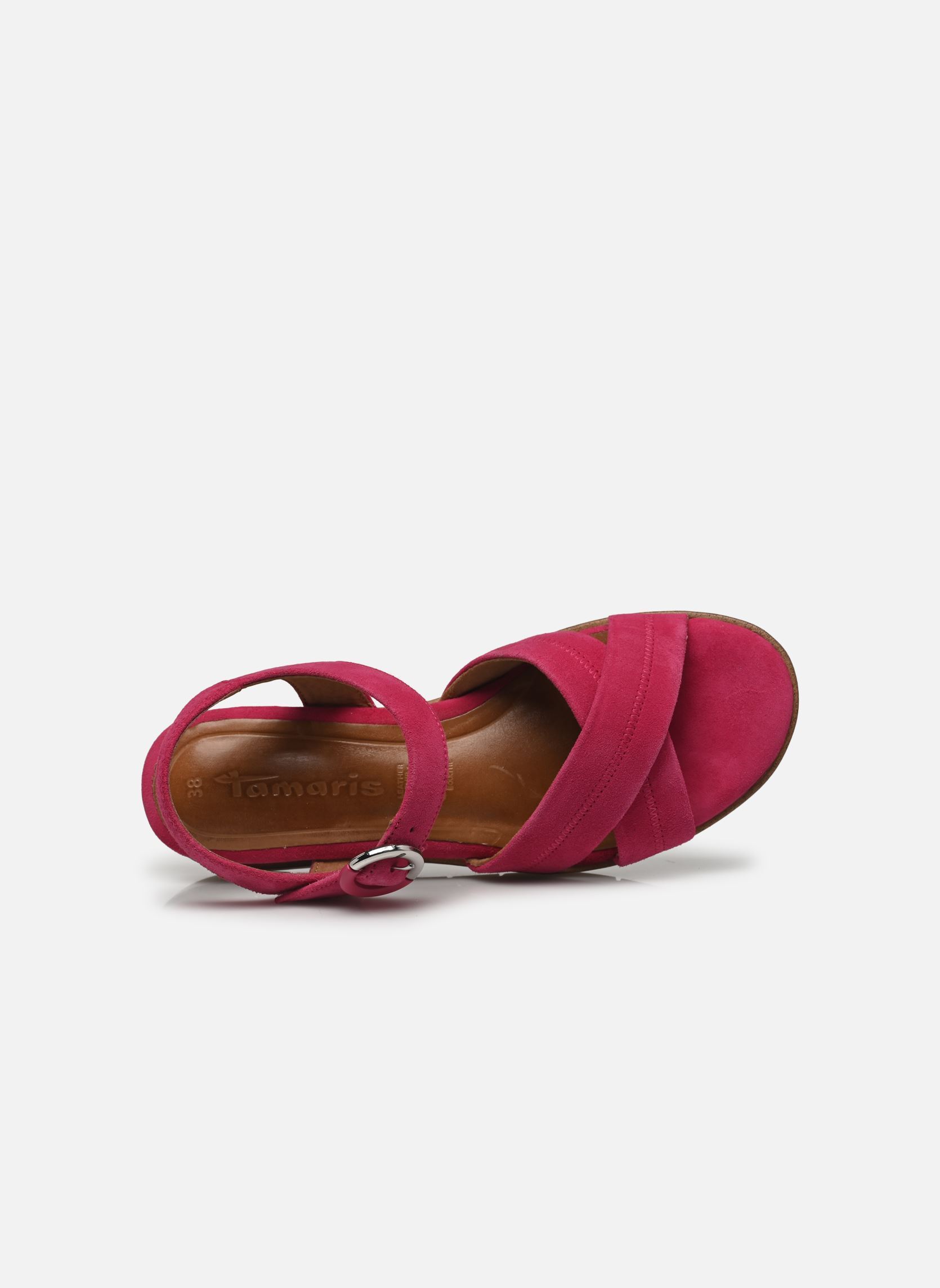 Sandales compensées et plateformes 28202-42 femme rose Tamaris Sandales compensées et plateformes 28202-42 femme rose FUXIA