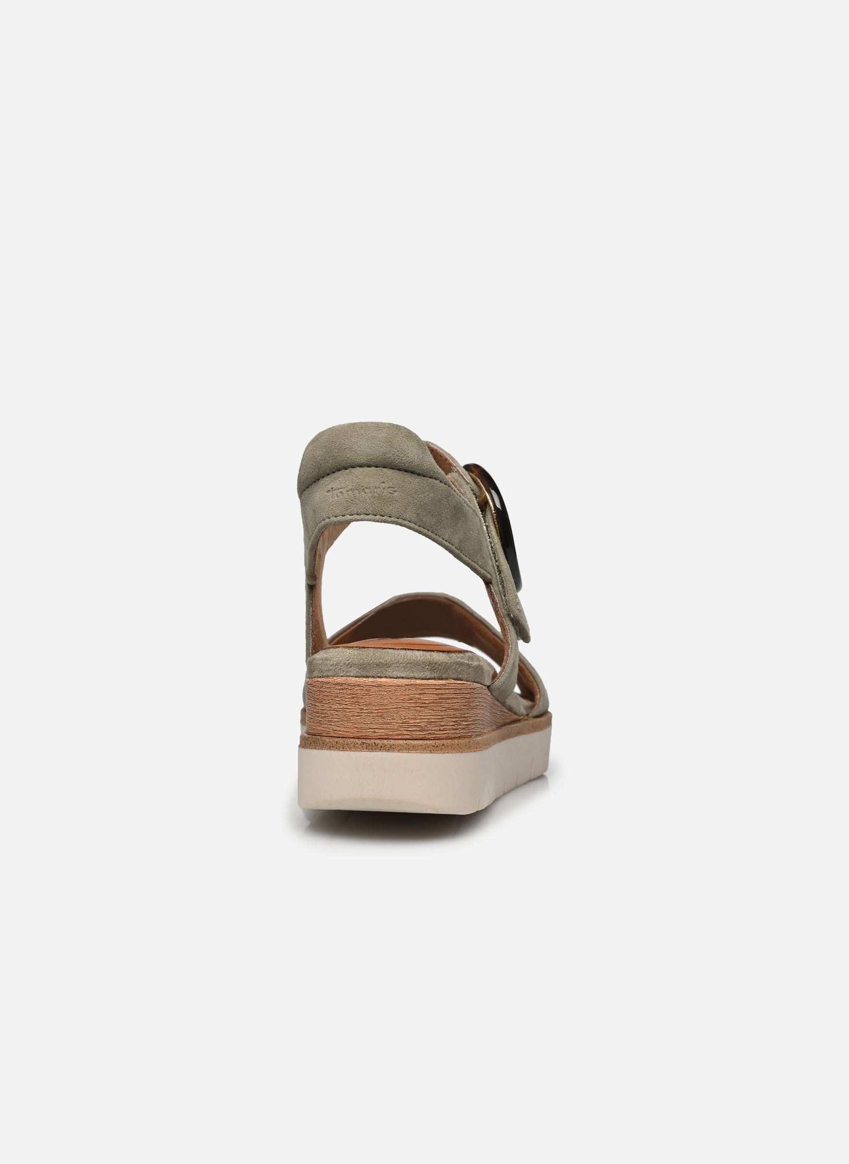 Sandales compensées et plateformes 28206-42 femme vert Tamaris Sandales compensées et plateformes 28206-42 femme vert SAGE UNI