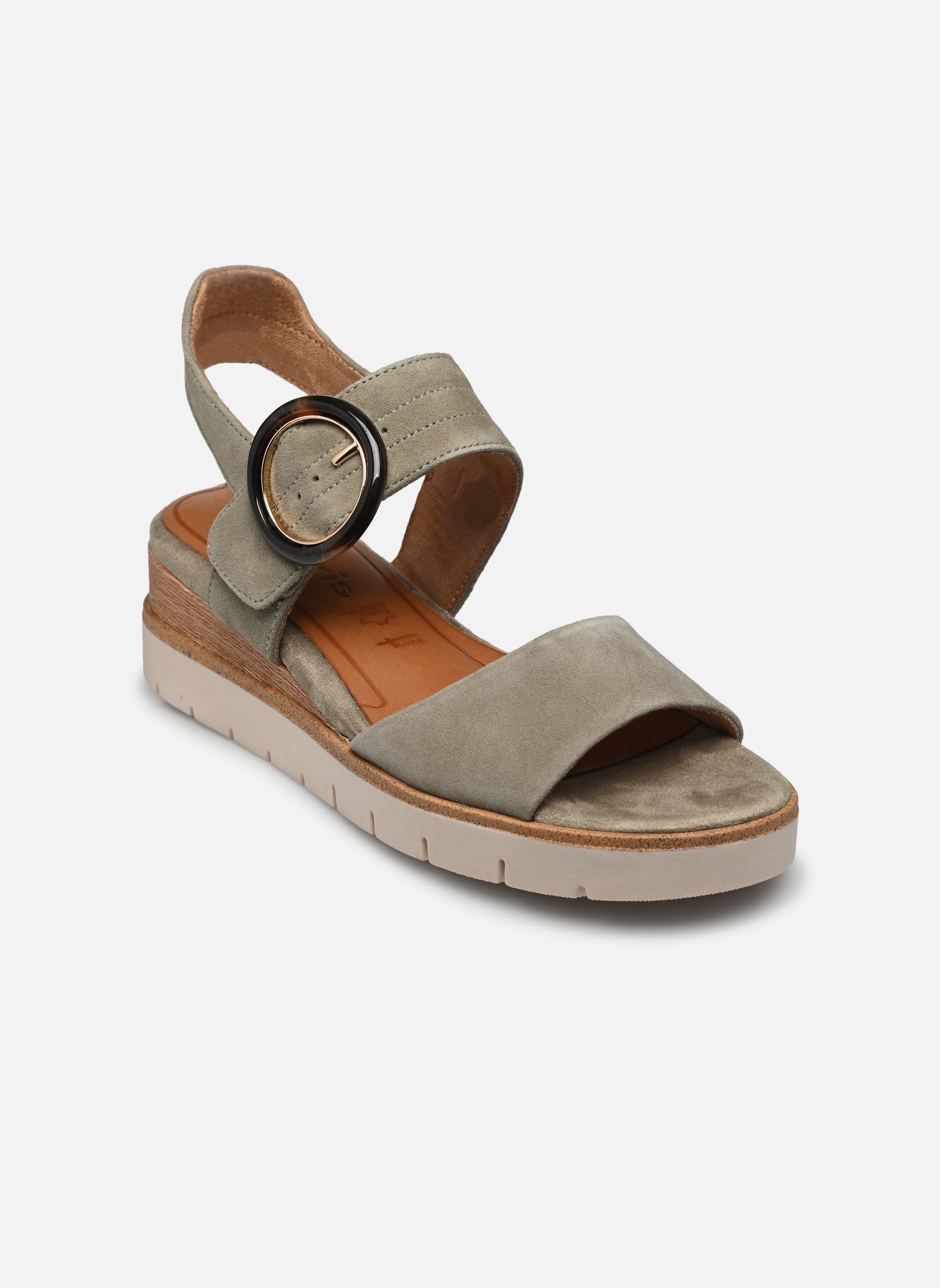 Sandales compensées et plateformes 28206-42 femme vert Tamaris Sandales compensées et plateformes 28206-42 femme vert SAGE UNI