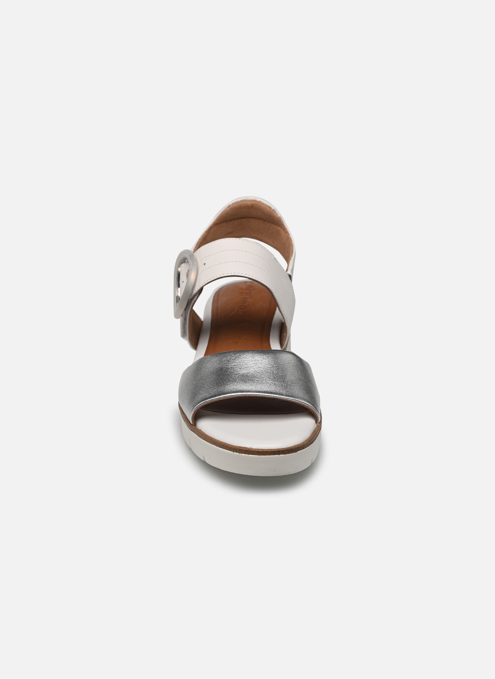 Sandalias y plataformas de cuña 28206-42 mujer blanco Tamaris Sandalias y plataformas de cuña 28206-42 mujer blanco WHITE/SILVER