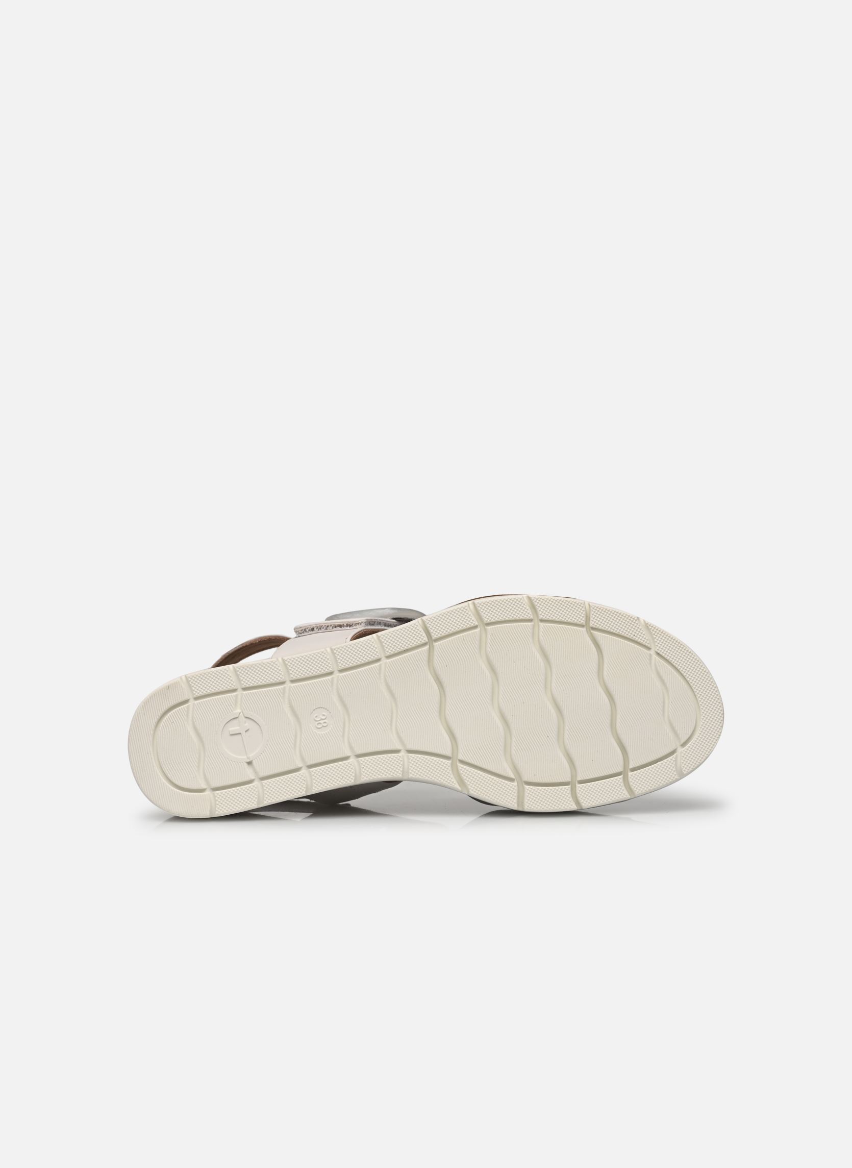 Sandalias y plataformas de cuña 28206-42 mujer blanco Tamaris Sandalias y plataformas de cuña 28206-42 mujer blanco WHITE/SILVER