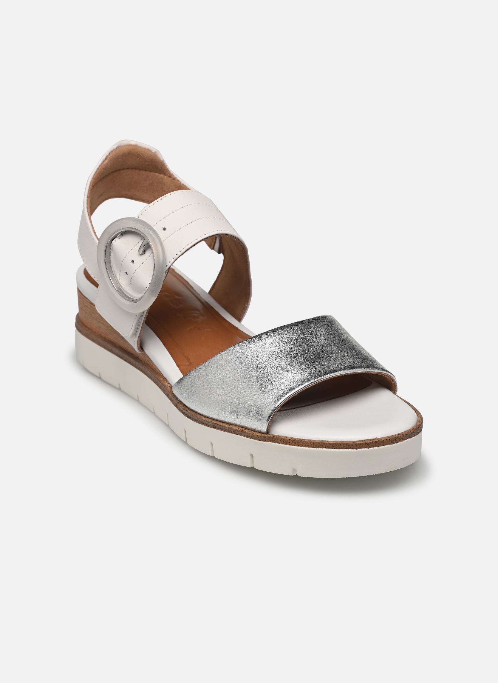 Sandalias y plataformas de cuña 28206-42 mujer blanco Tamaris Sandalias y plataformas de cuña 28206-42 mujer blanco WHITE/SILVER