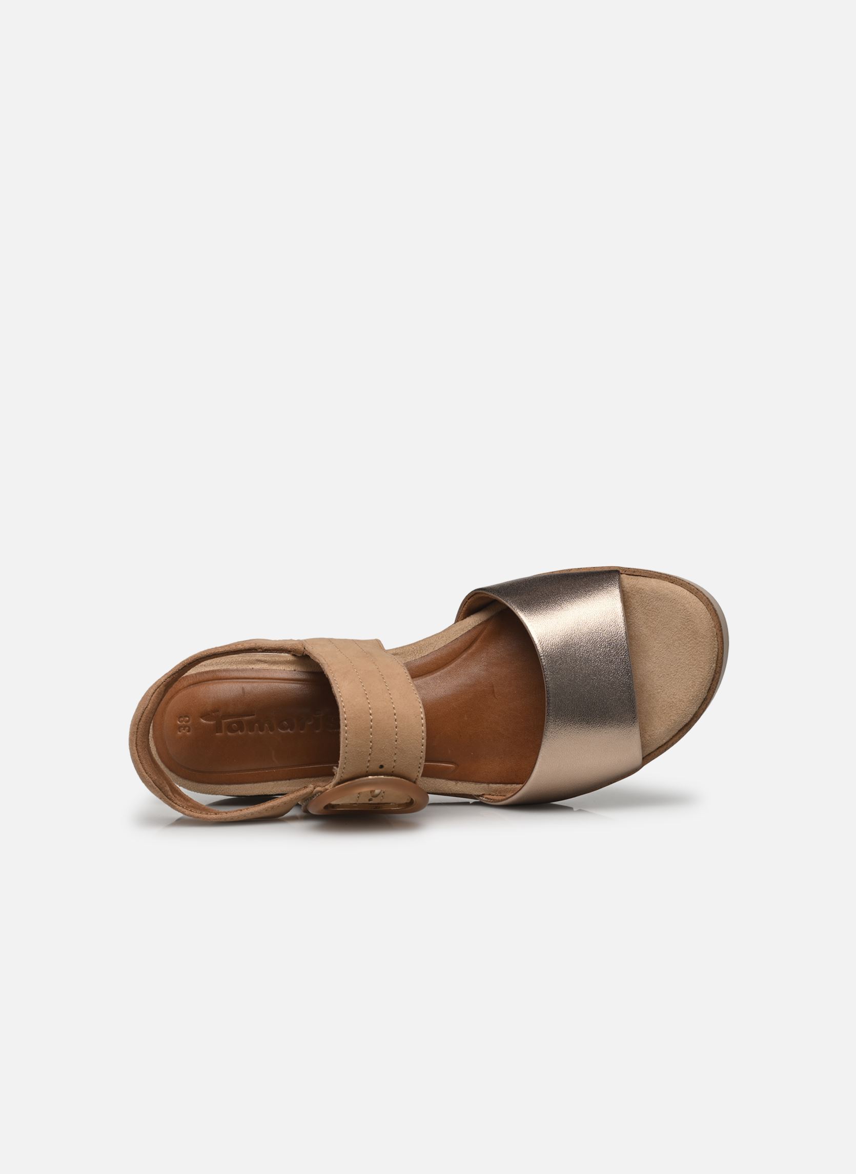 Keil- und Plateausandalen 28206-42 damen braun Tamaris Keil- und Plateausandalen 28206-42 damen braun TAN COMB