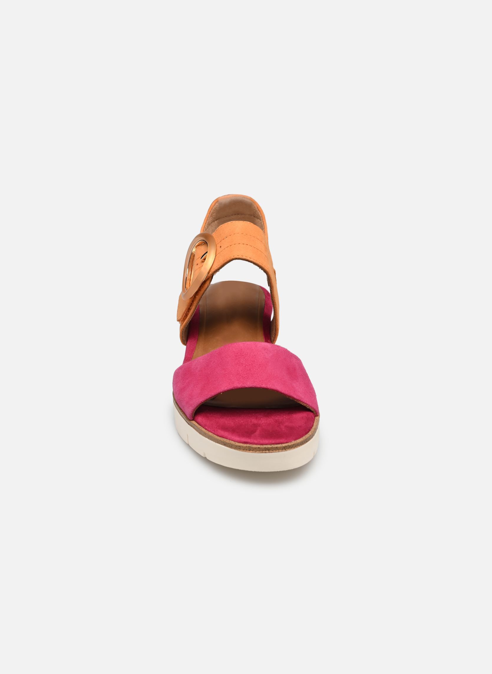 Sandalias y plataformas de cuña 28206-42 mujer rosa Tamaris Sandalias y plataformas de cuña 28206-42 mujer rosa FUXIA/ORANGE