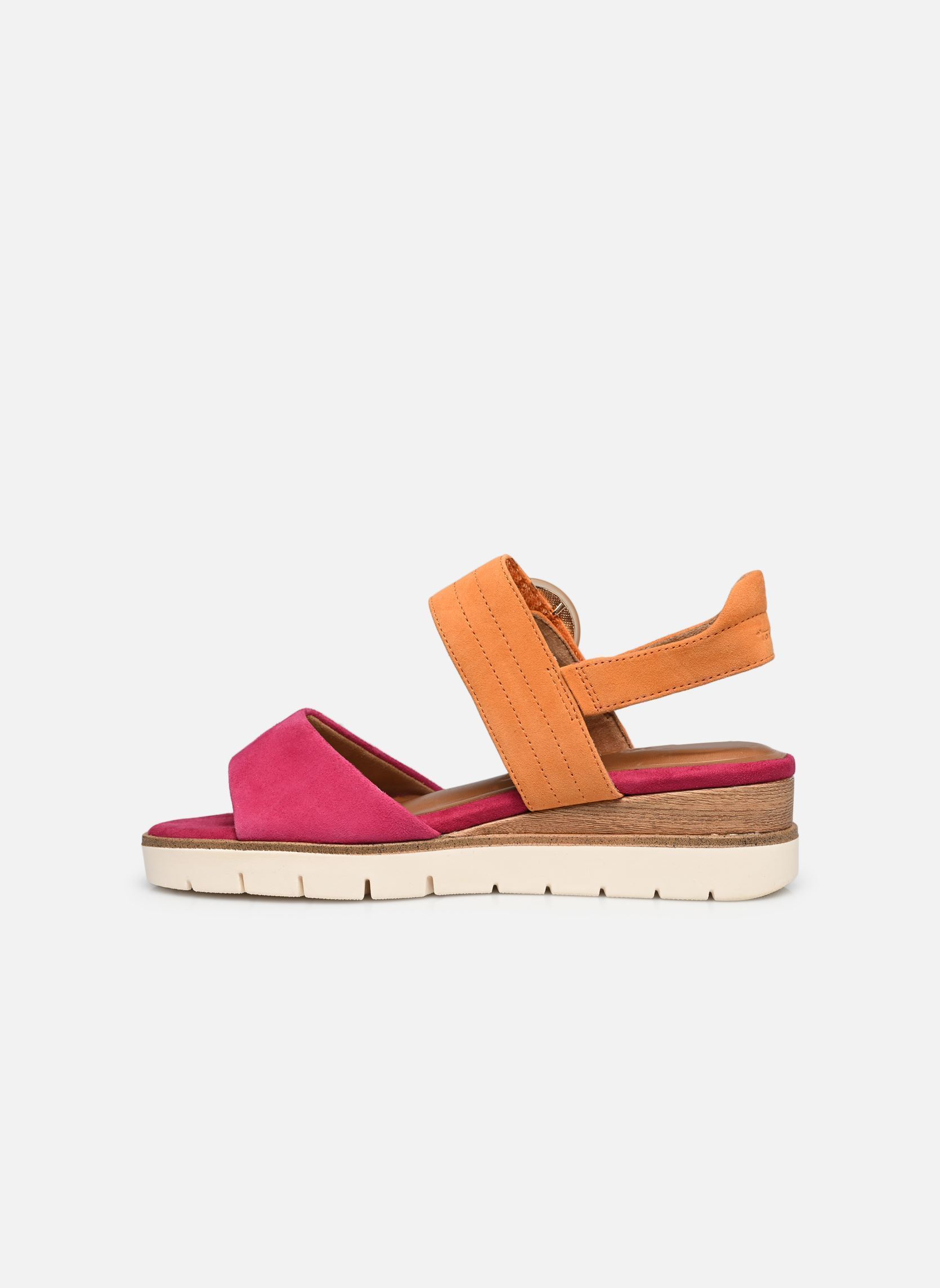 Sandalias y plataformas de cuña 28206-42 mujer rosa Tamaris Sandalias y plataformas de cuña 28206-42 mujer rosa FUXIA/ORANGE