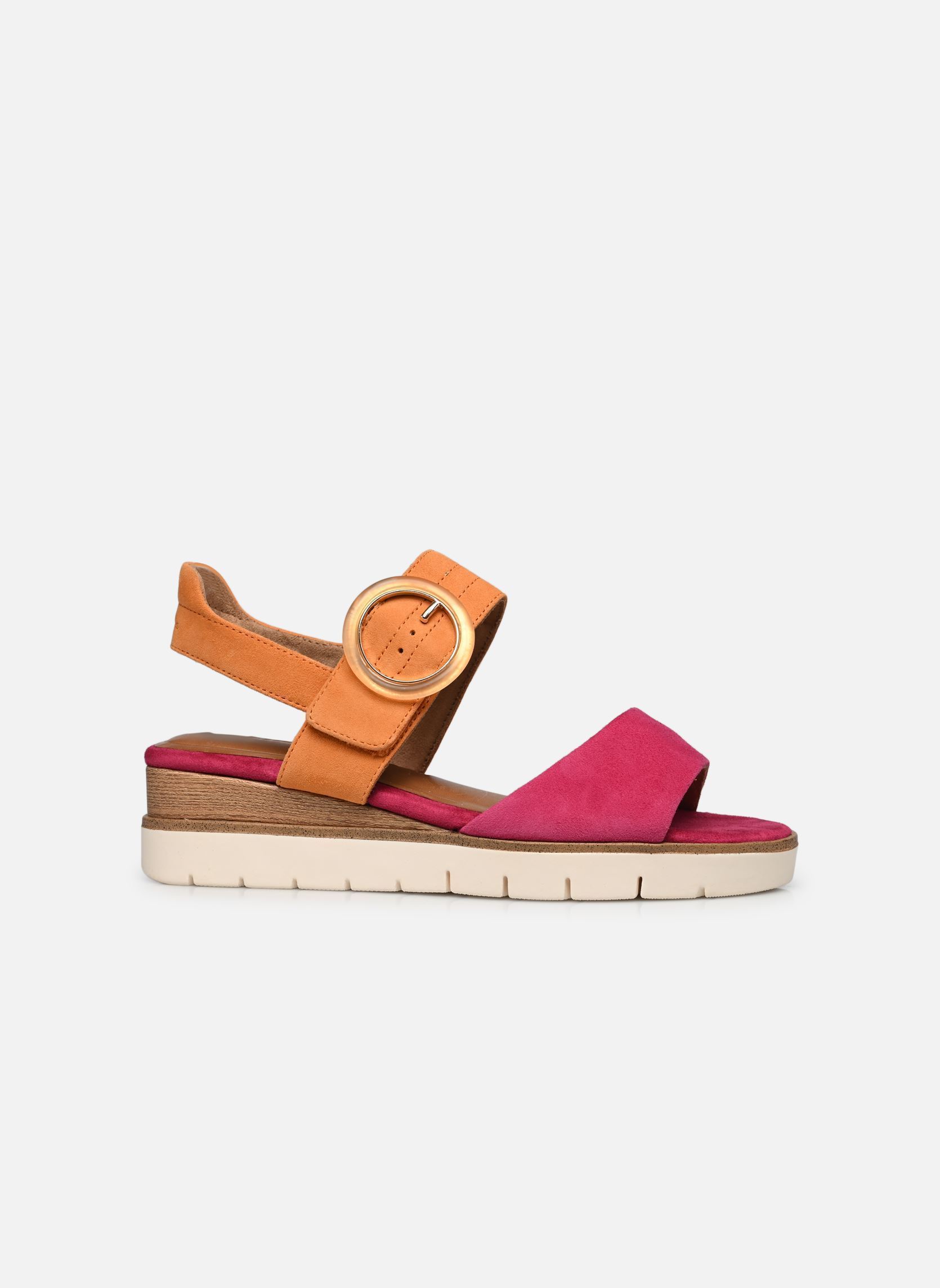 Sandalias y plataformas de cuña 28206-42 mujer rosa Tamaris Sandalias y plataformas de cuña 28206-42 mujer rosa FUXIA/ORANGE