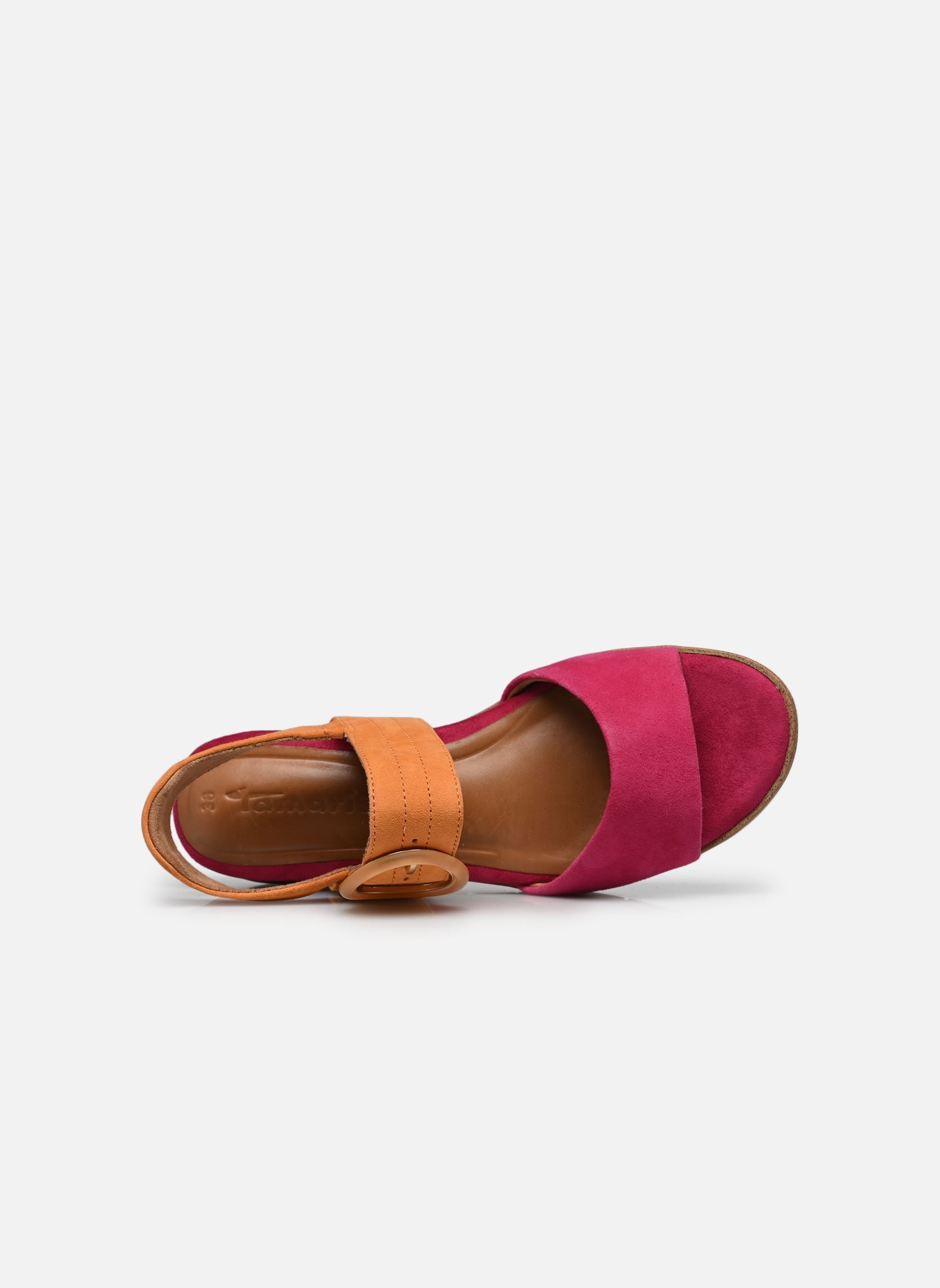 Sandalias y plataformas de cuña 28206-42 mujer rosa Tamaris Sandalias y plataformas de cuña 28206-42 mujer rosa FUXIA/ORANGE