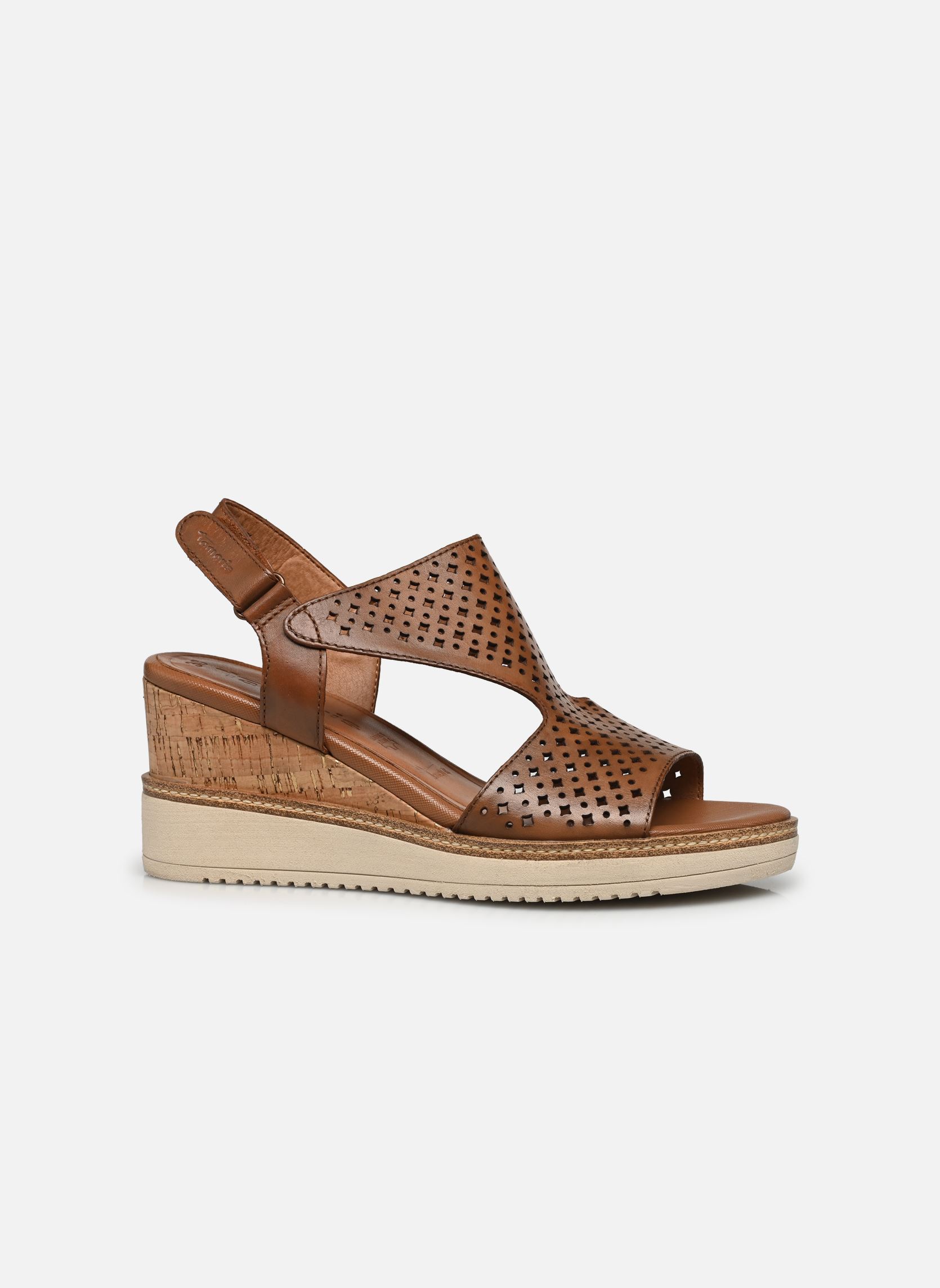 Keil- und Plateausandalen 28218-42 damen braun Tamaris Keil- und Plateausandalen 28218-42 damen braun COGNAC