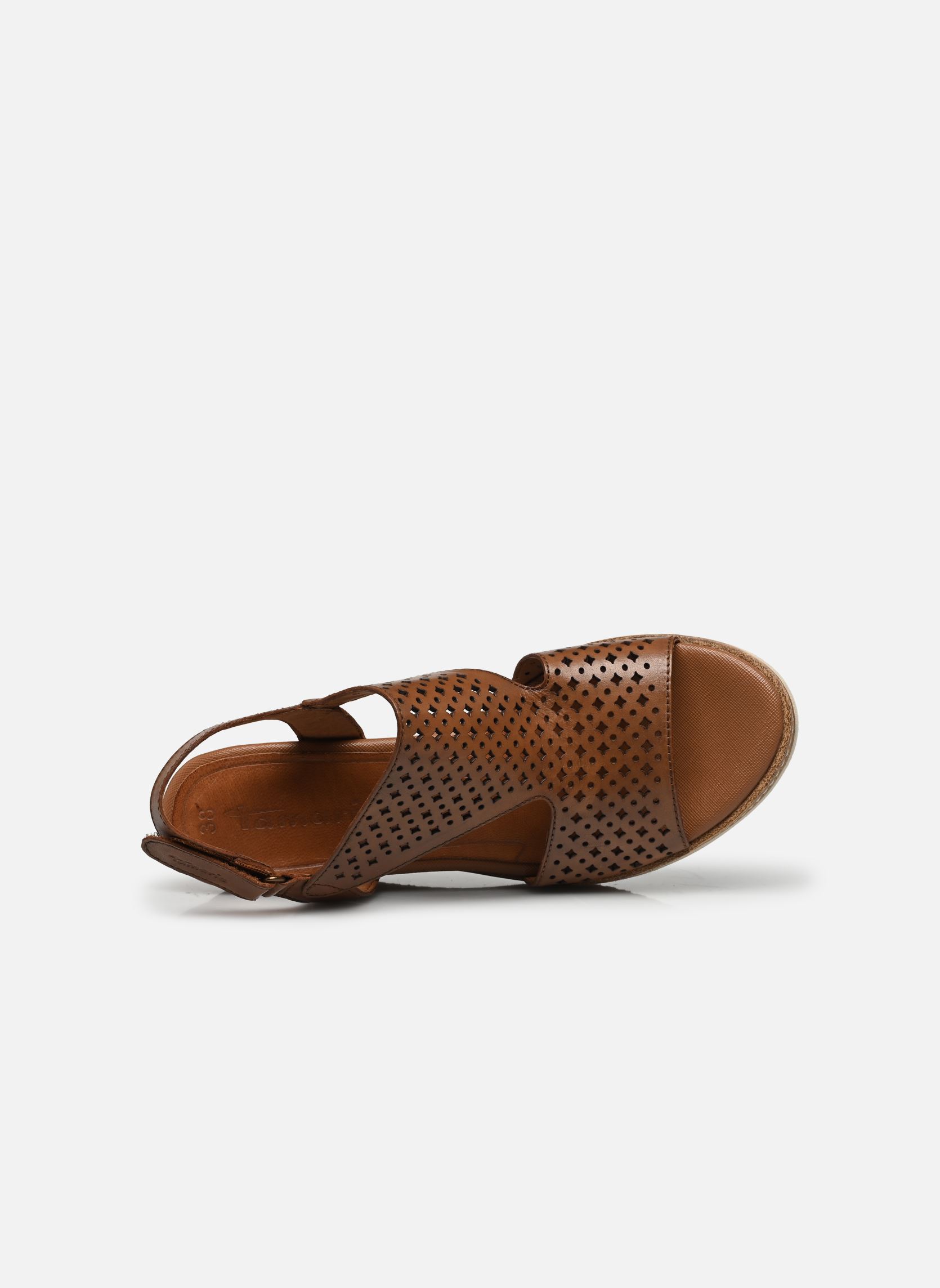 Keil- und Plateausandalen 28218-42 damen braun Tamaris Keil- und Plateausandalen 28218-42 damen braun COGNAC