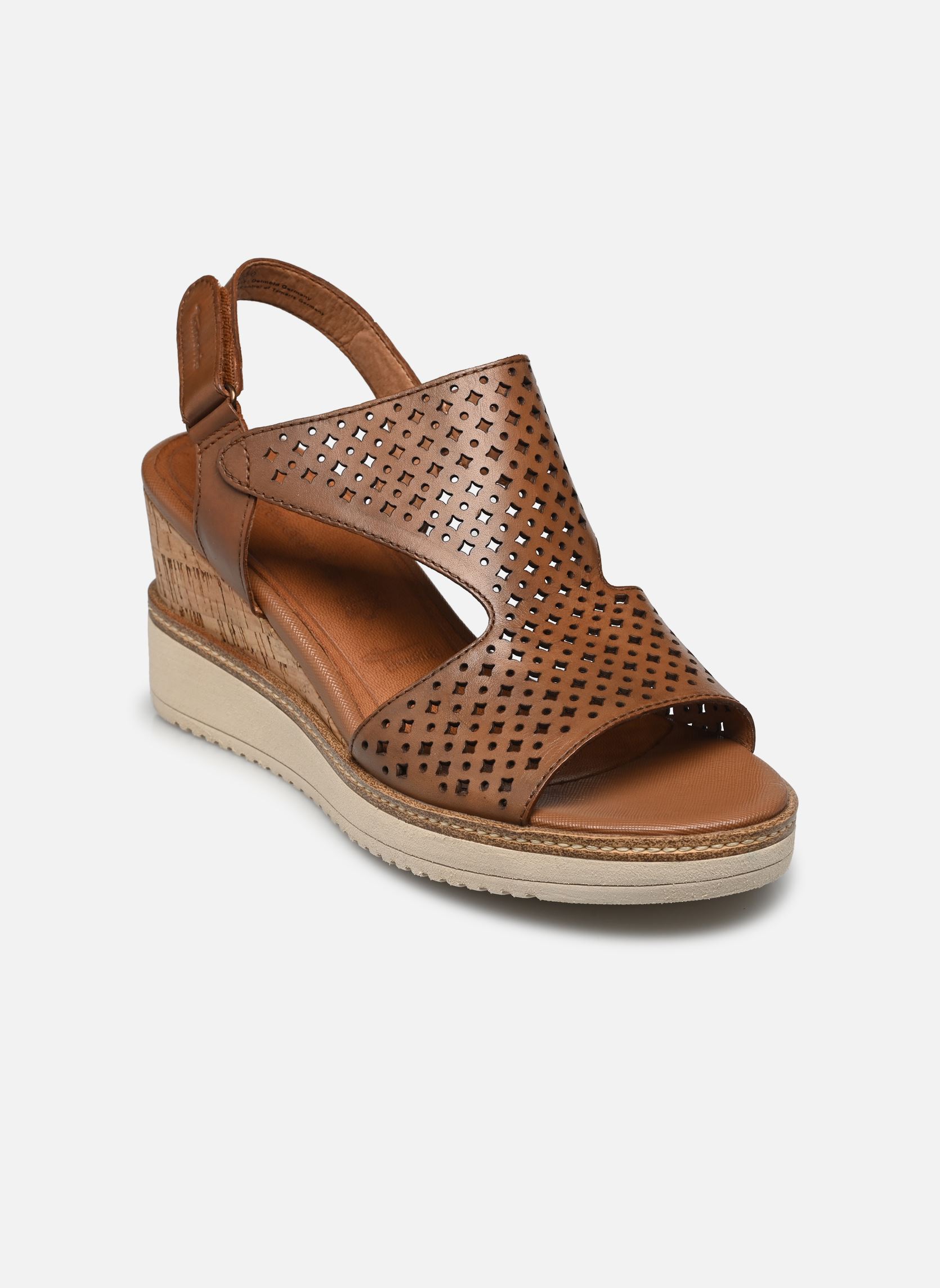 Keil- und Plateausandalen 28218-42 damen braun Tamaris Keil- und Plateausandalen 28218-42 damen braun COGNAC