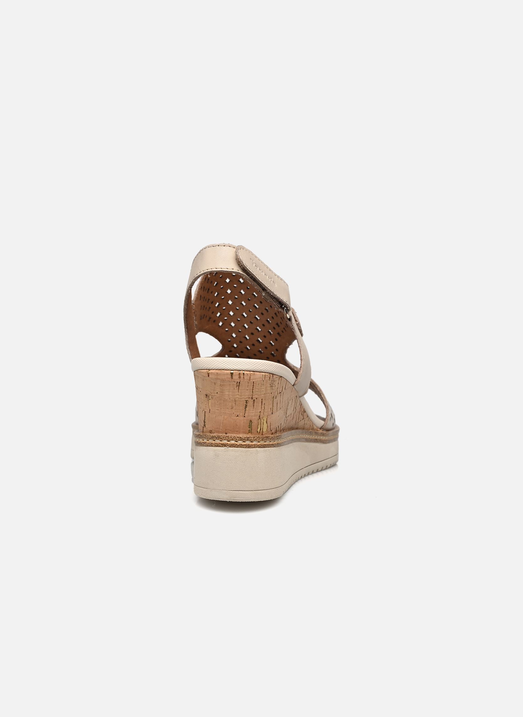 Sandales compensées et plateformes 28218-42 femme beige Tamaris Sandales compensées et plateformes 28218-42 femme beige IVORY