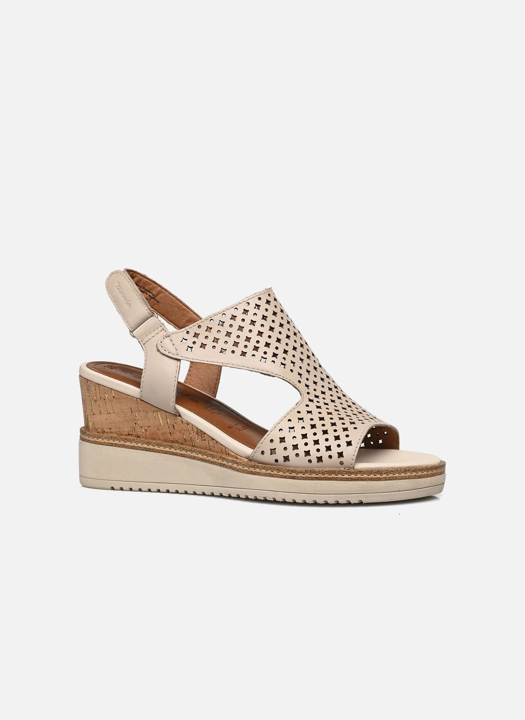 Sandales compensées et plateformes 28218-42 femme beige Tamaris Sandales compensées et plateformes 28218-42 femme beige IVORY