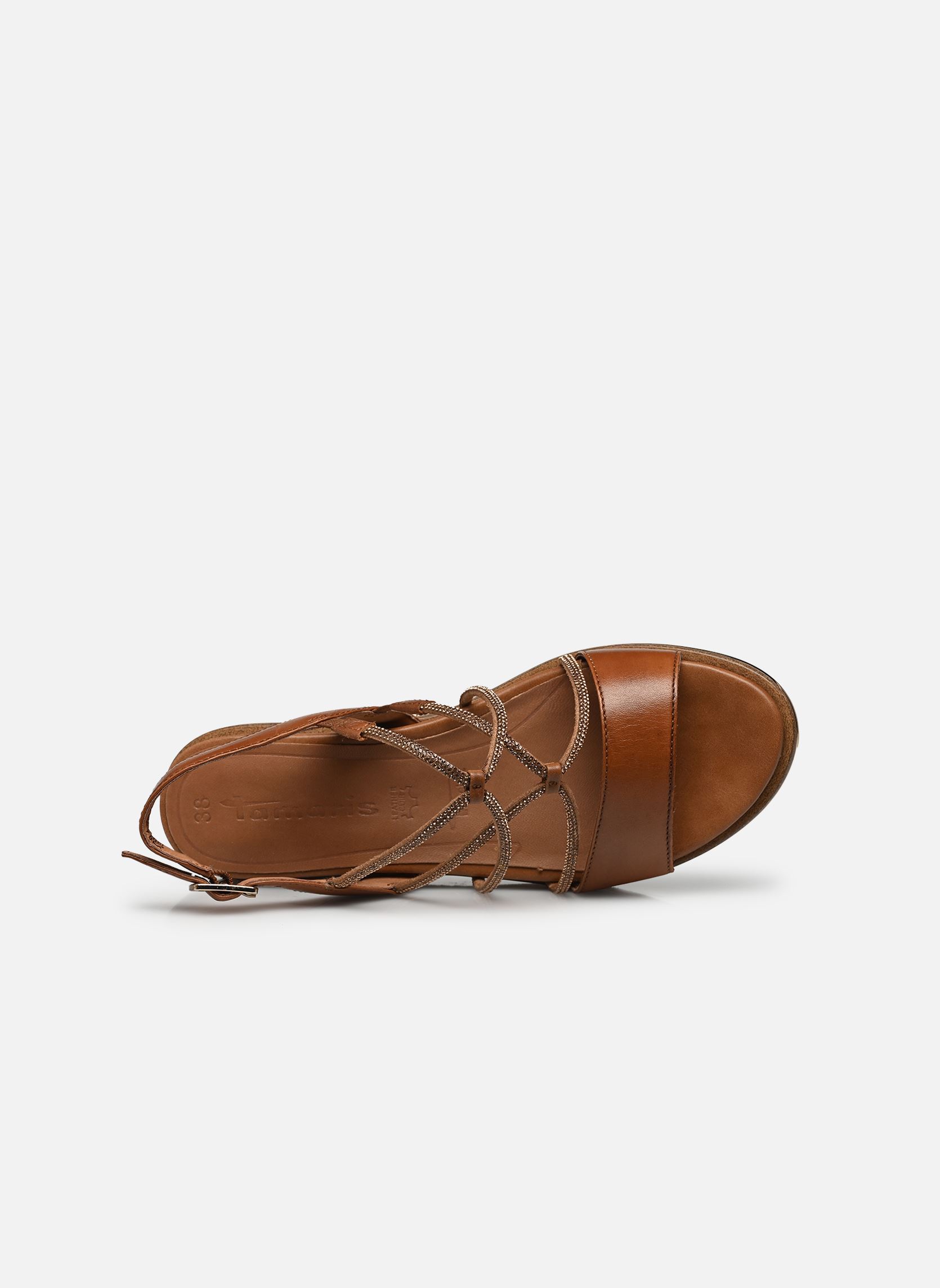 Sandali con zeppa e plateau 28257-42 donna marrone Tamaris Sandali con zeppa e plateau 28257-42 donna marrone NUT