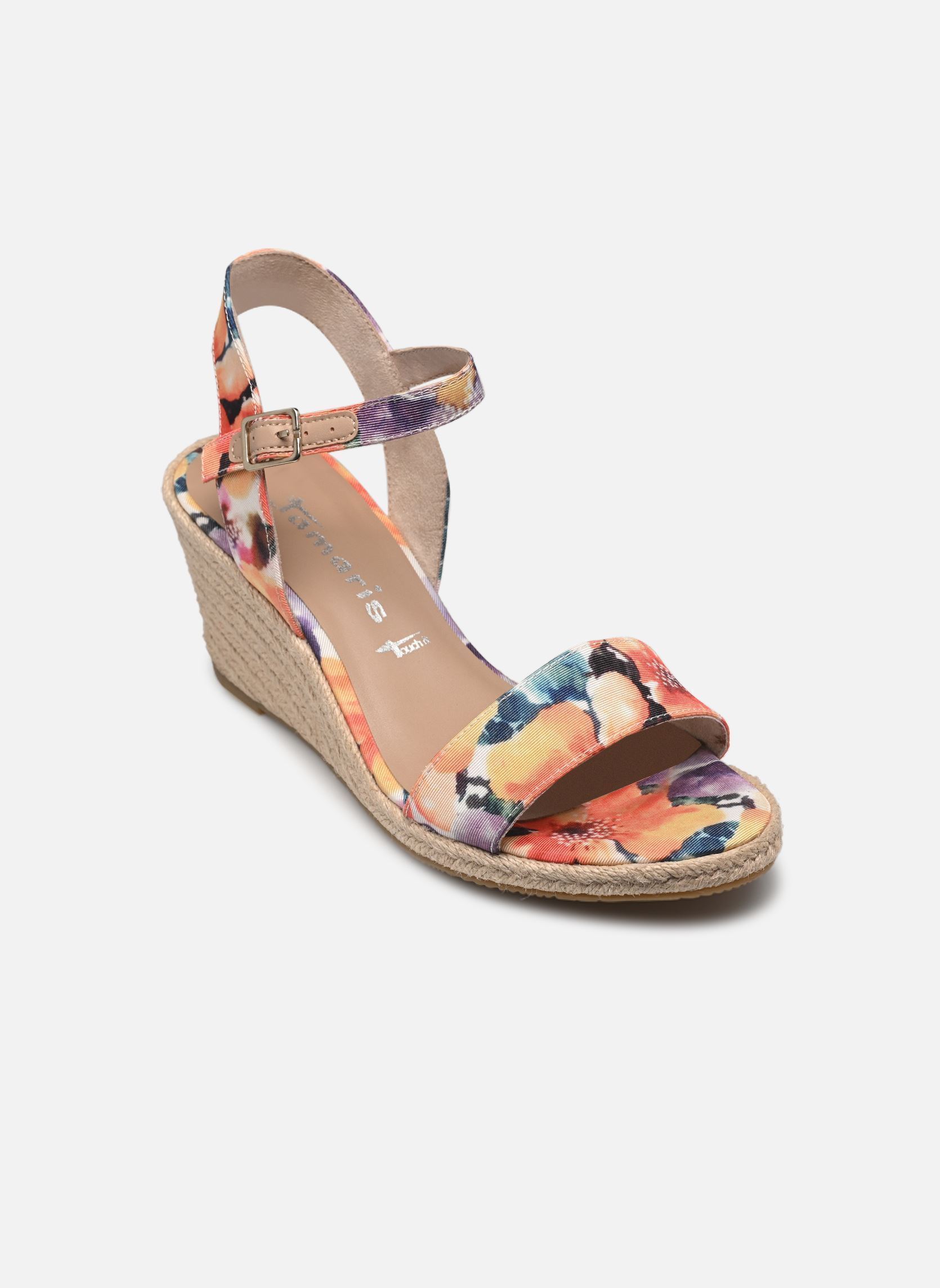 Keil- und Plateausandalen 28300-42 damen orange Tamaris Keil- und Plateausandalen 28300-42 damen orange ORANGE COMB