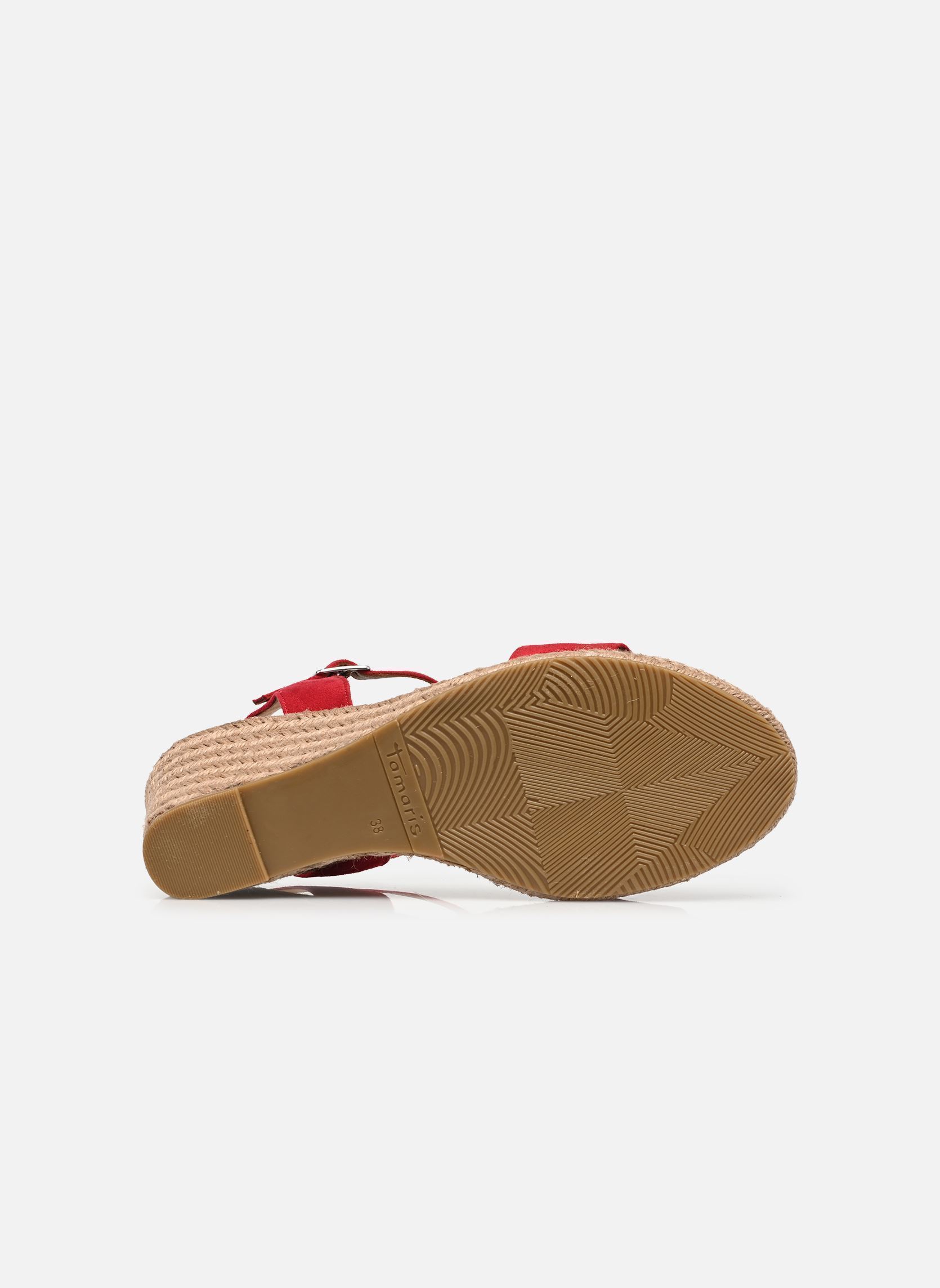 Keil- und Plateausandalen 28300-42 damen rot Tamaris Keil- und Plateausandalen 28300-42 damen rot CHERRY