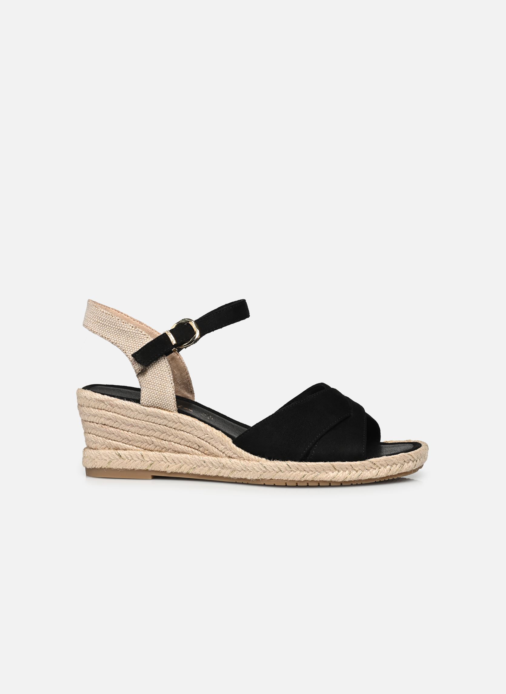 Sandales compensées et plateformes 28367-42 femme noir Tamaris Sandales compensées et plateformes 28367-42 femme noir BLACK