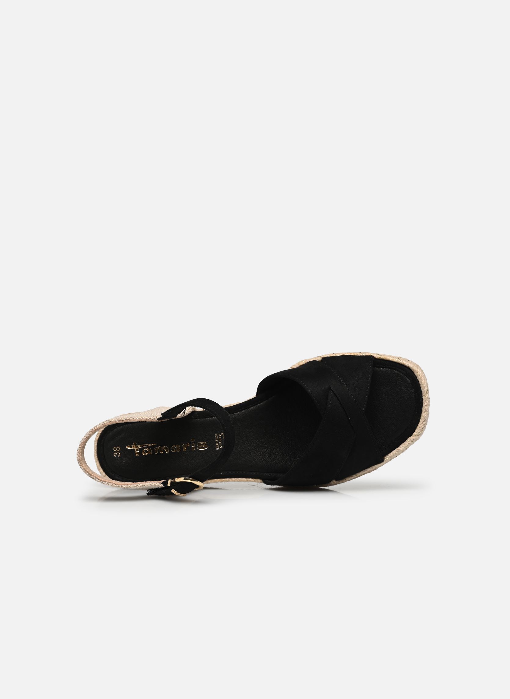 Sandales compensées et plateformes 28367-42 femme noir Tamaris Sandales compensées et plateformes 28367-42 femme noir BLACK