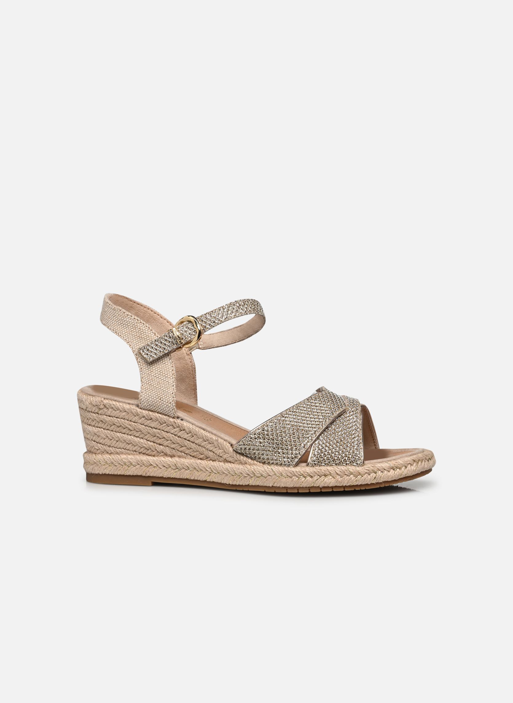 Sandali con zeppa e plateau 28367-42 donna oro e bronzo Tamaris Sandali con zeppa e plateau 28367-42 donna oro e bronzo LT.GOLD GLAM