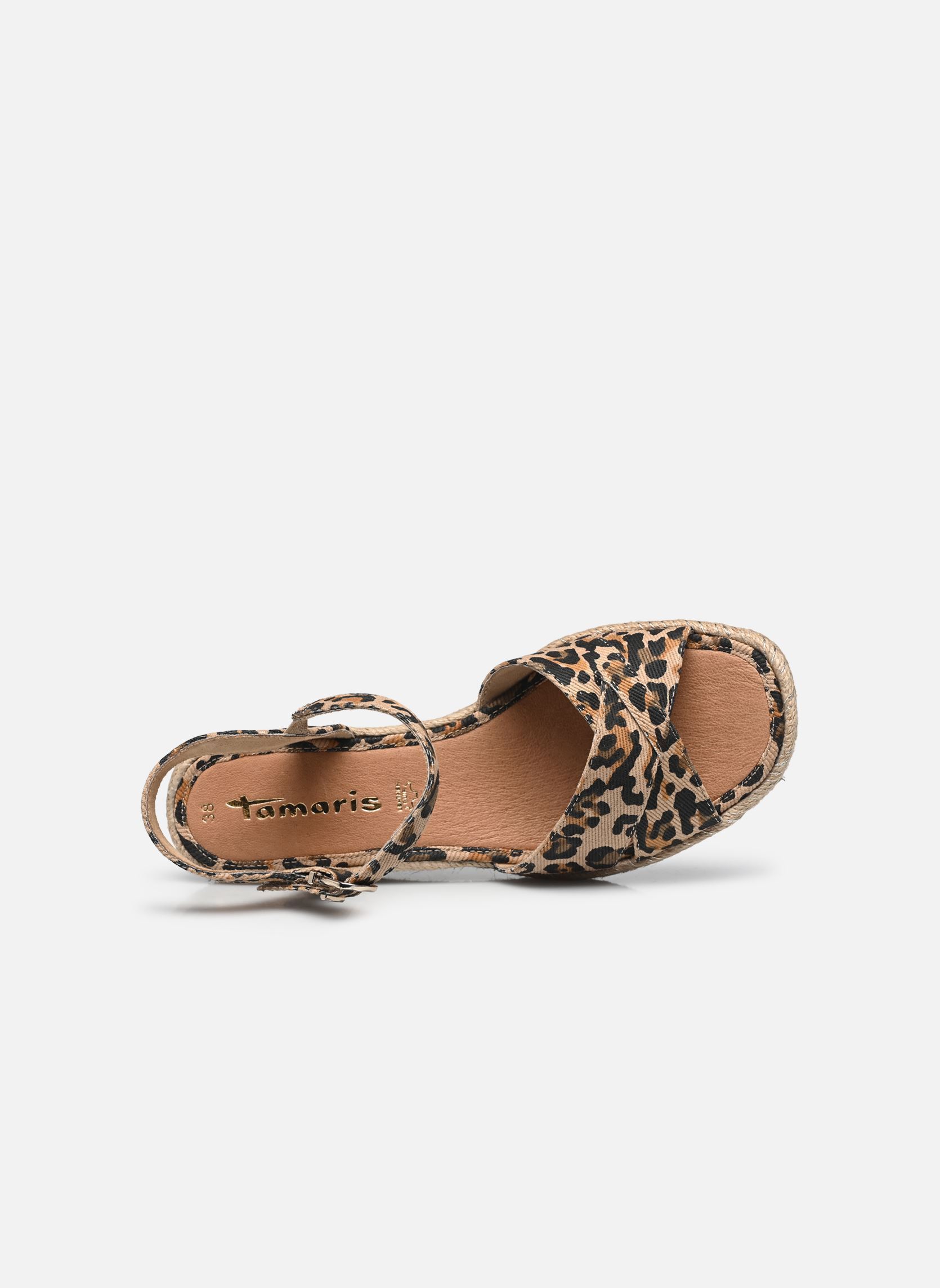Sandales compensées et plateformes 28367-42 femme marron Tamaris Sandales compensées et plateformes 28367-42 femme marron LEOPARD