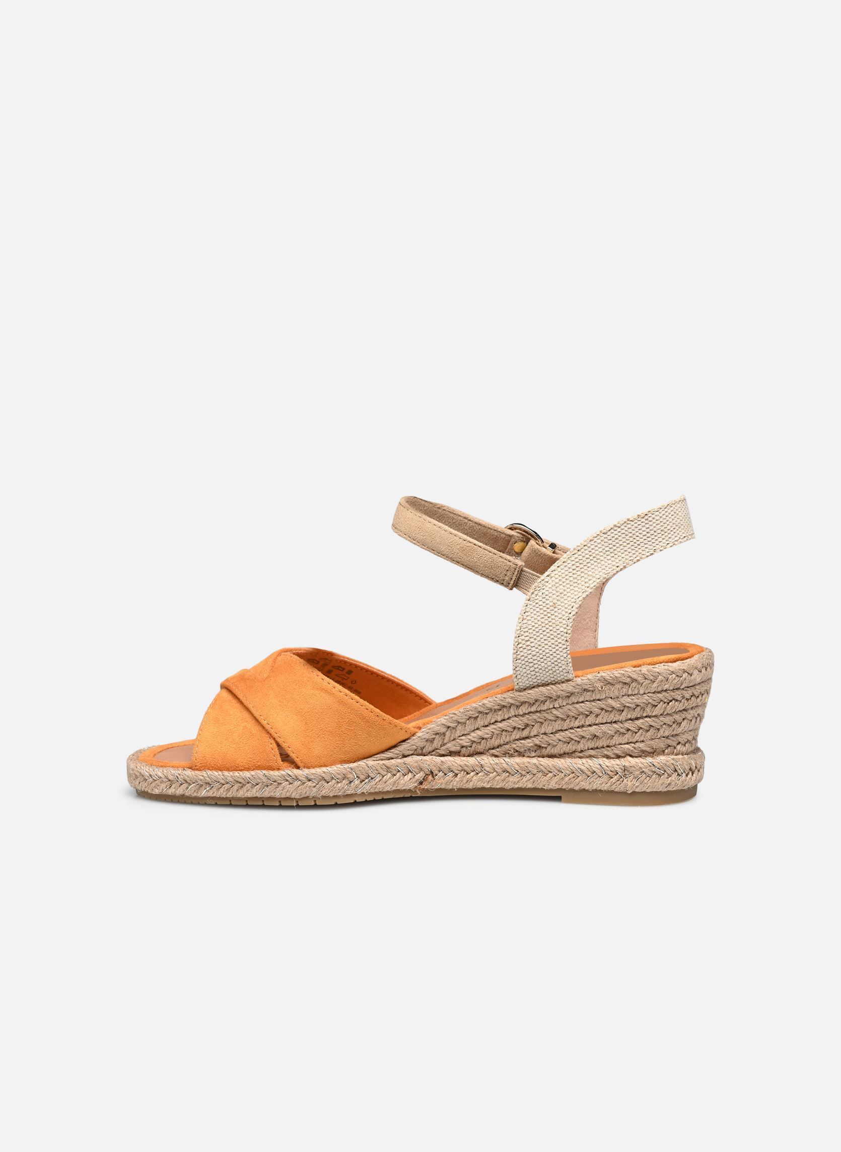 Sandales compensées et plateformes 28367-42 femme orange Tamaris Sandales compensées et plateformes 28367-42 femme orange ORANGE COMB