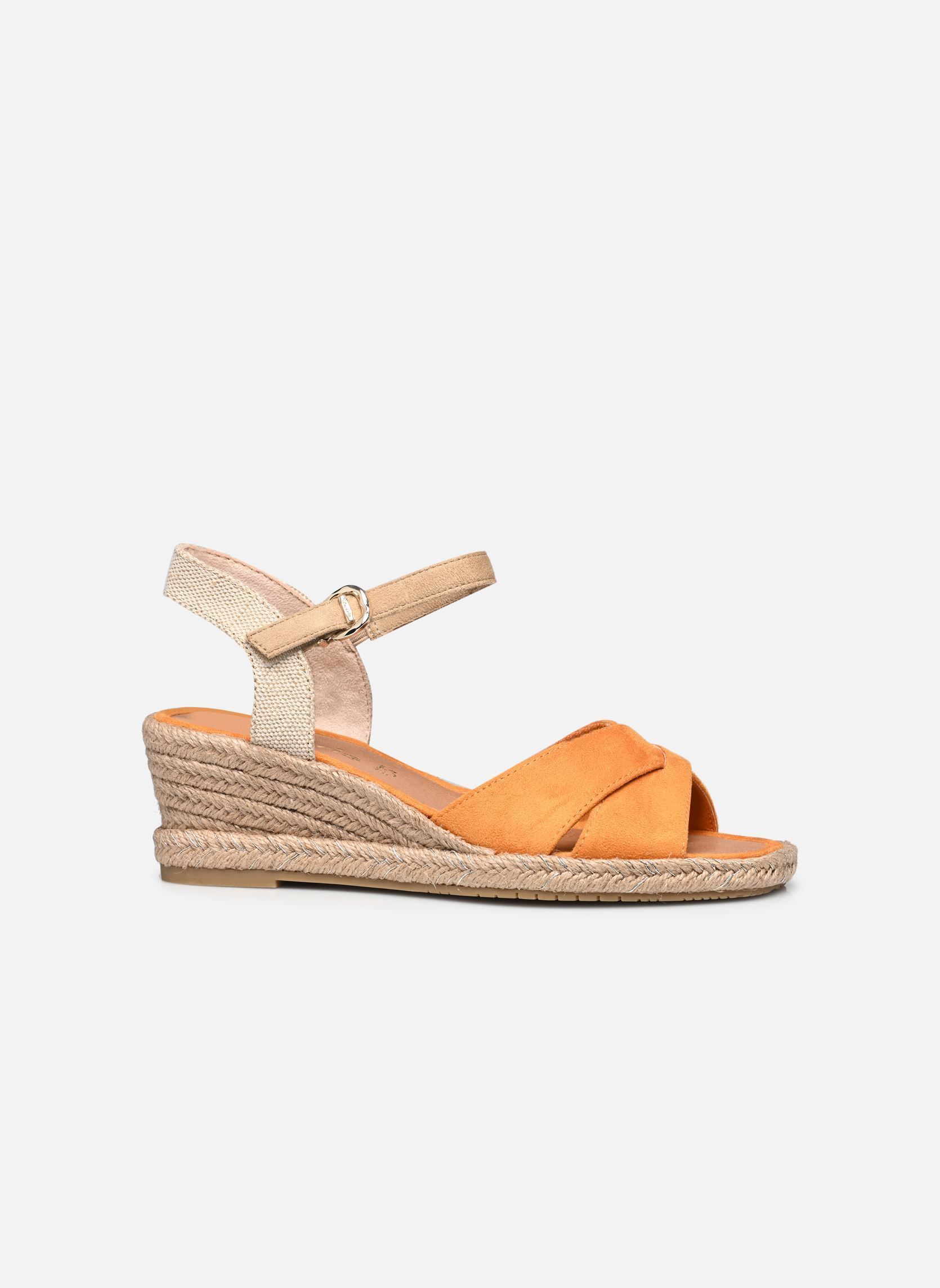 Sandales compensées et plateformes 28367-42 femme orange Tamaris Sandales compensées et plateformes 28367-42 femme orange ORANGE COMB