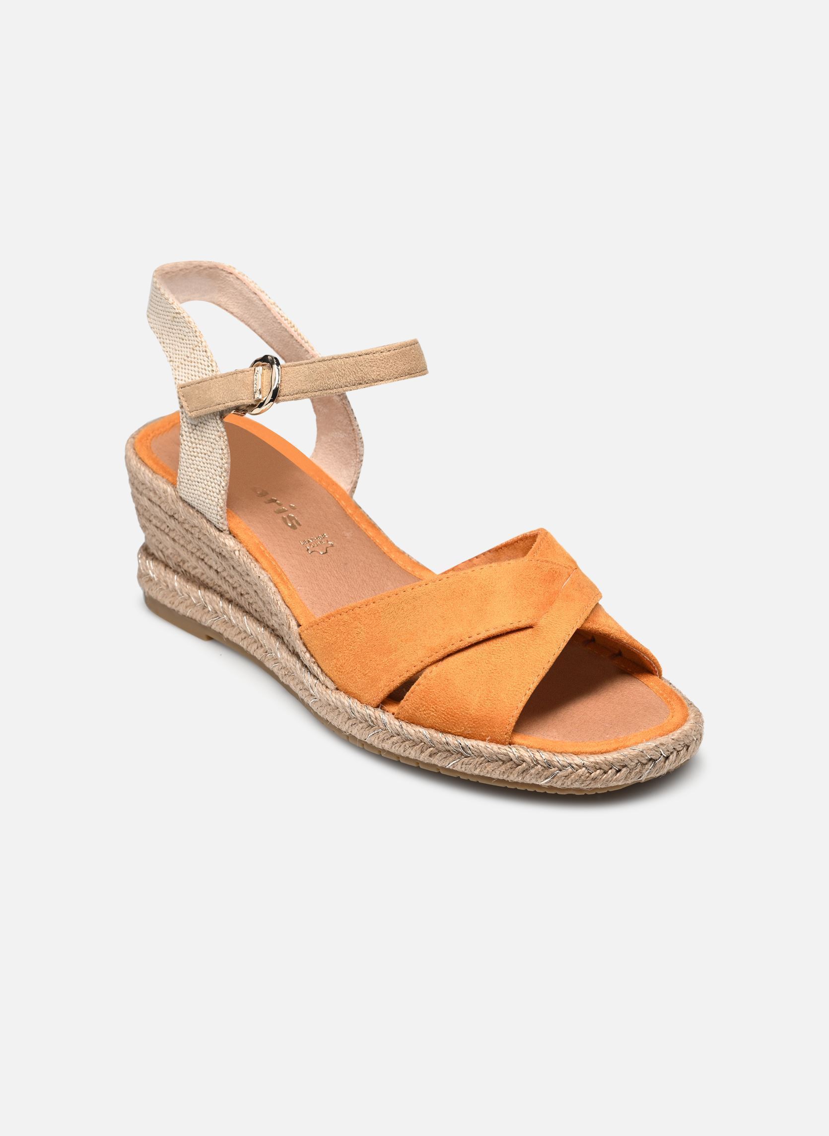 Sandales compensées et plateformes 28367-42 femme orange Tamaris Sandales compensées et plateformes 28367-42 femme orange ORANGE COMB