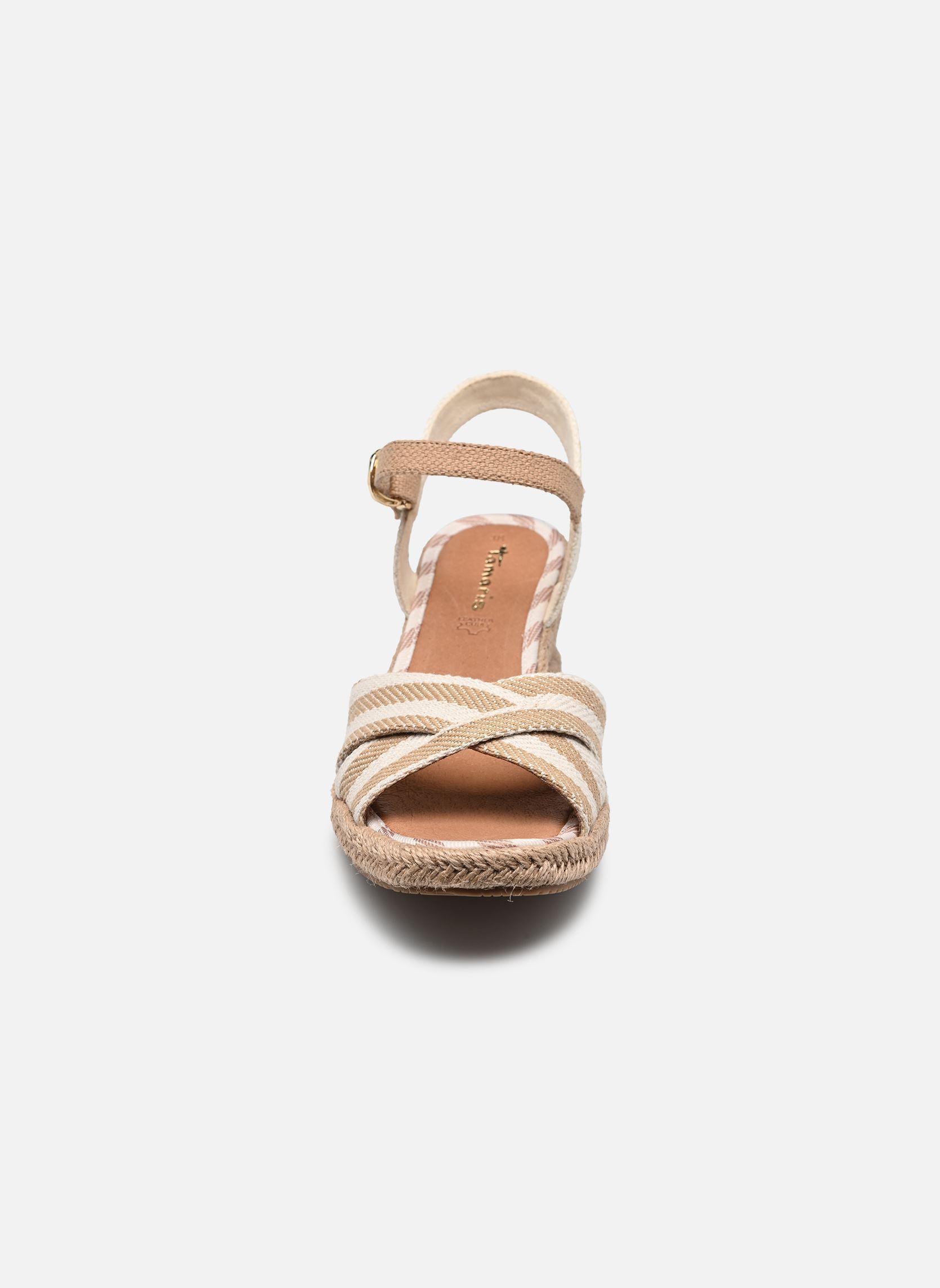 Sandales compensées et plateformes 28367-42 femme marron Tamaris Sandales compensées et plateformes 28367-42 femme marron TAN COMB