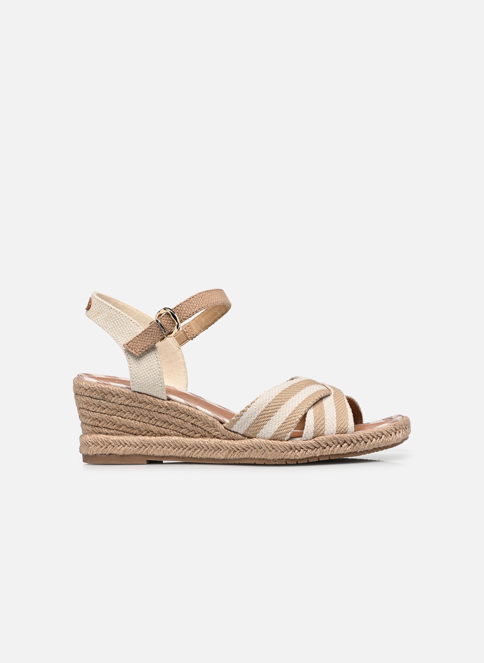 Sandales compensées et plateformes 28367-42 femme marron Tamaris Sandales compensées et plateformes 28367-42 femme marron TAN COMB